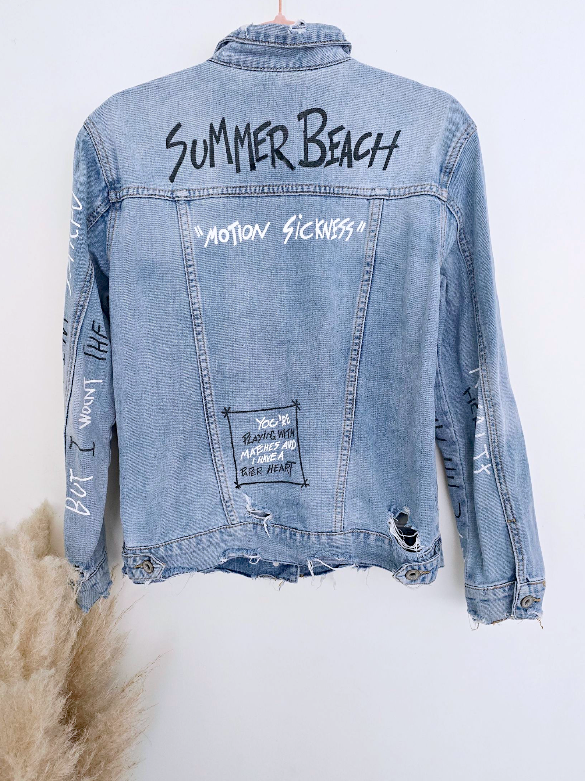 Veste tags en denim