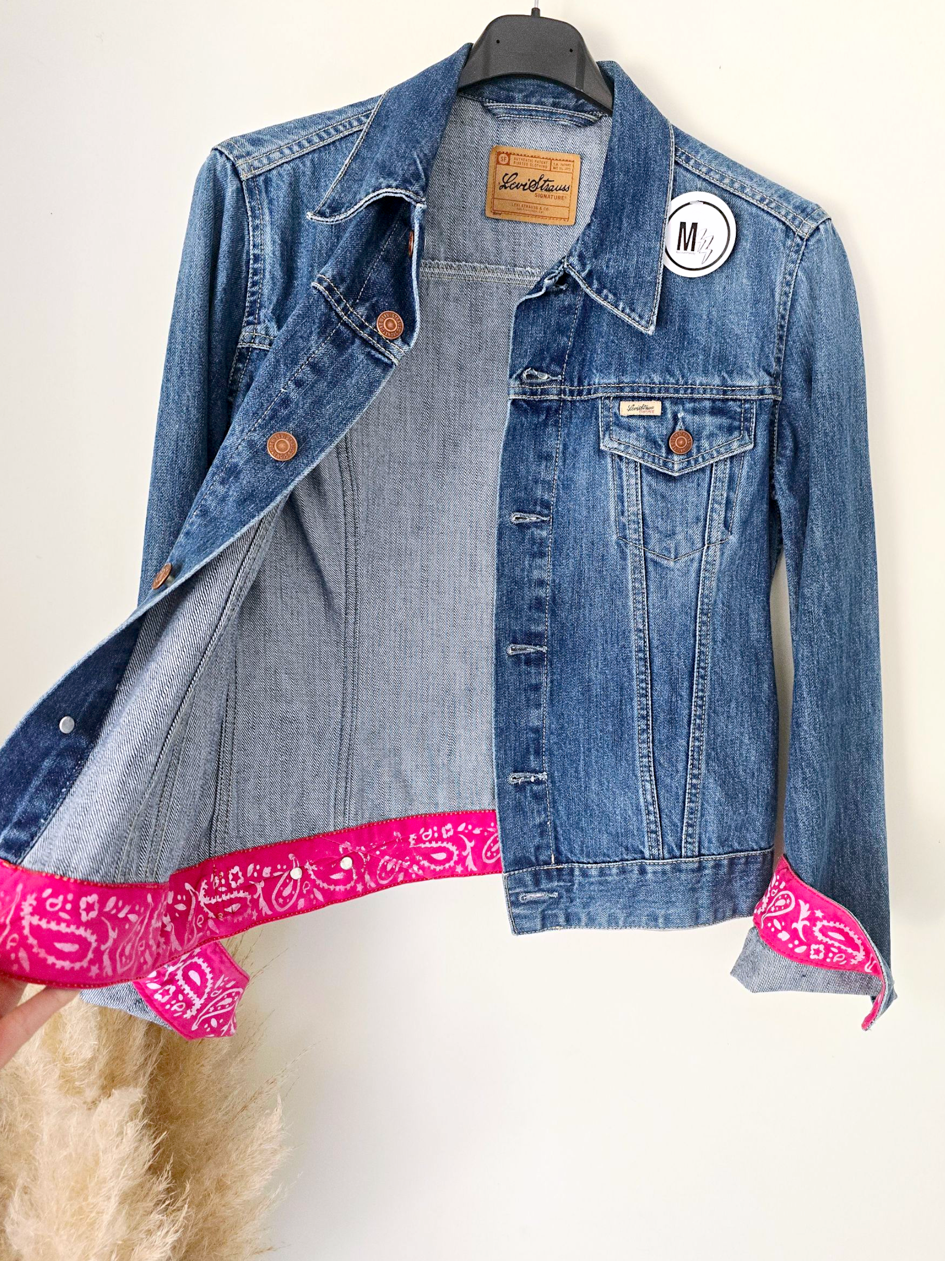 Veste bandana en denim