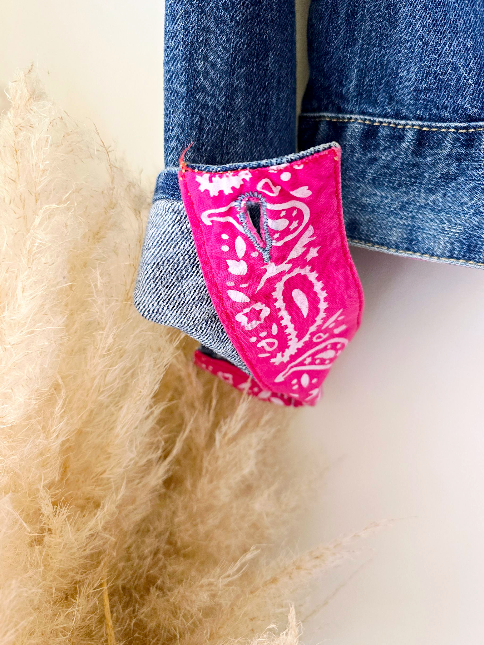 Veste bandana en denim