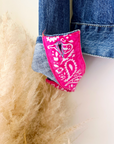 Veste bandana en denim