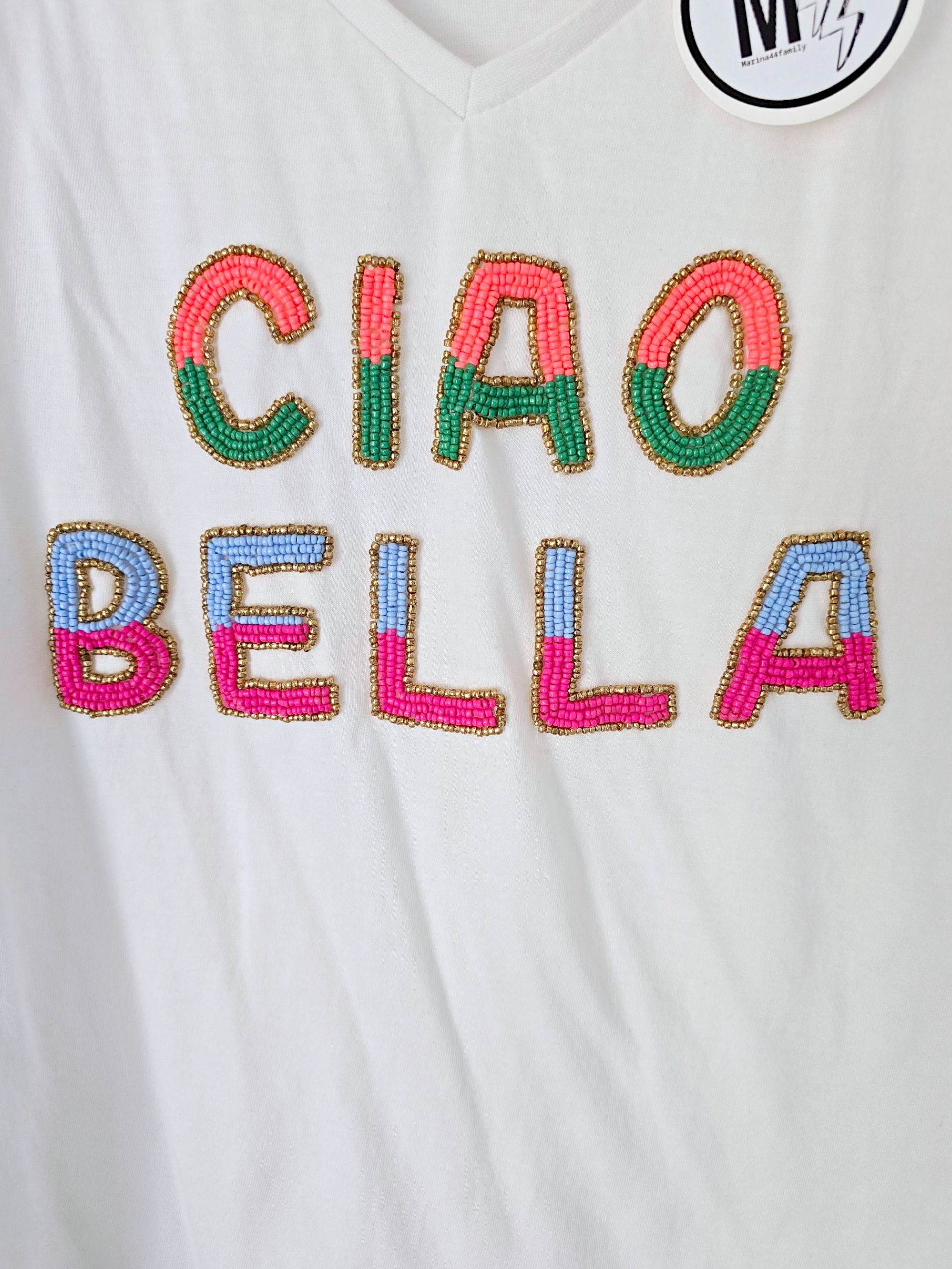 Tee-shirt perles Bella