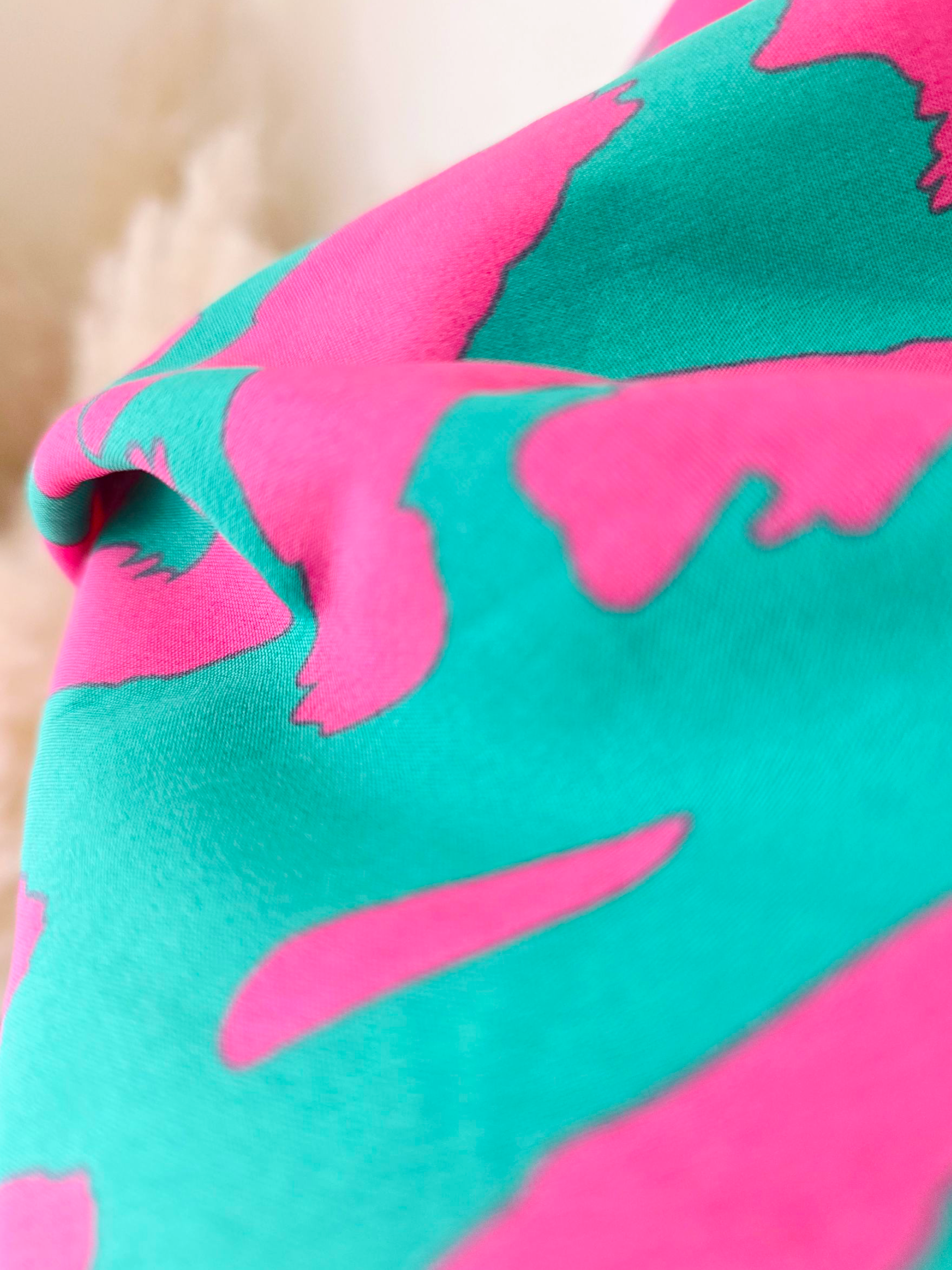 Jupe fendue léo fuchsia