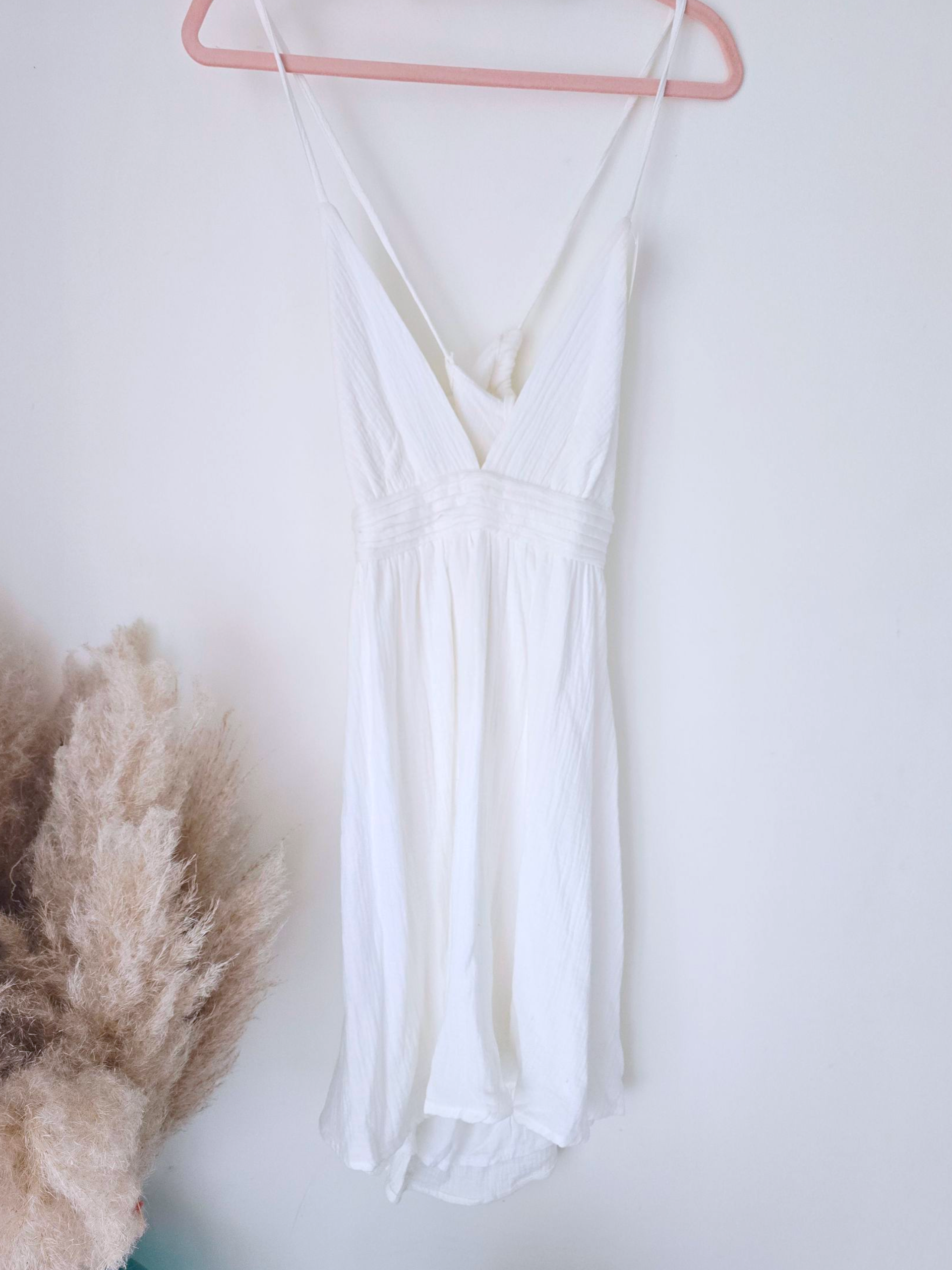 Robe White gaz de coton