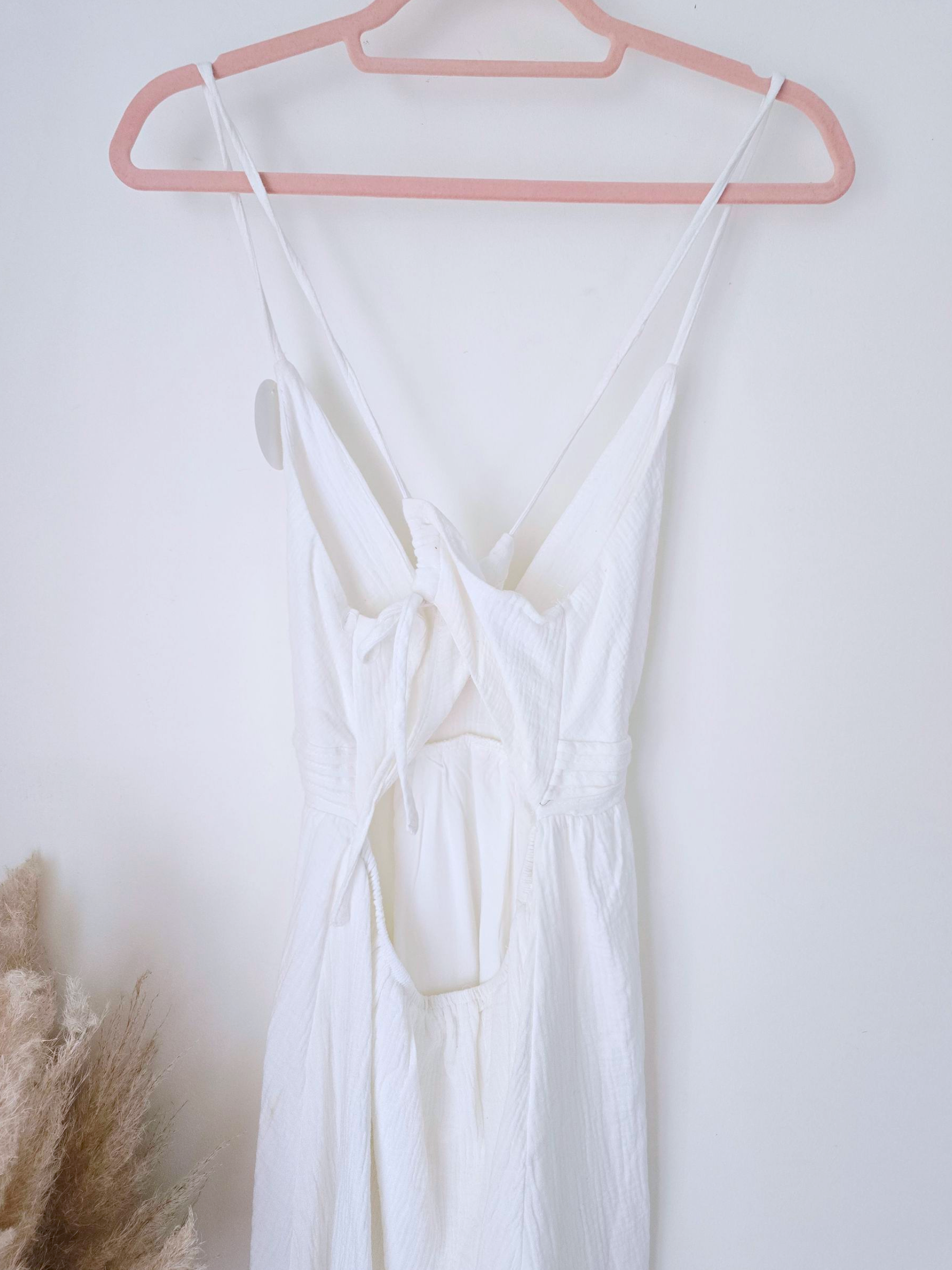 Robe White gaz de coton