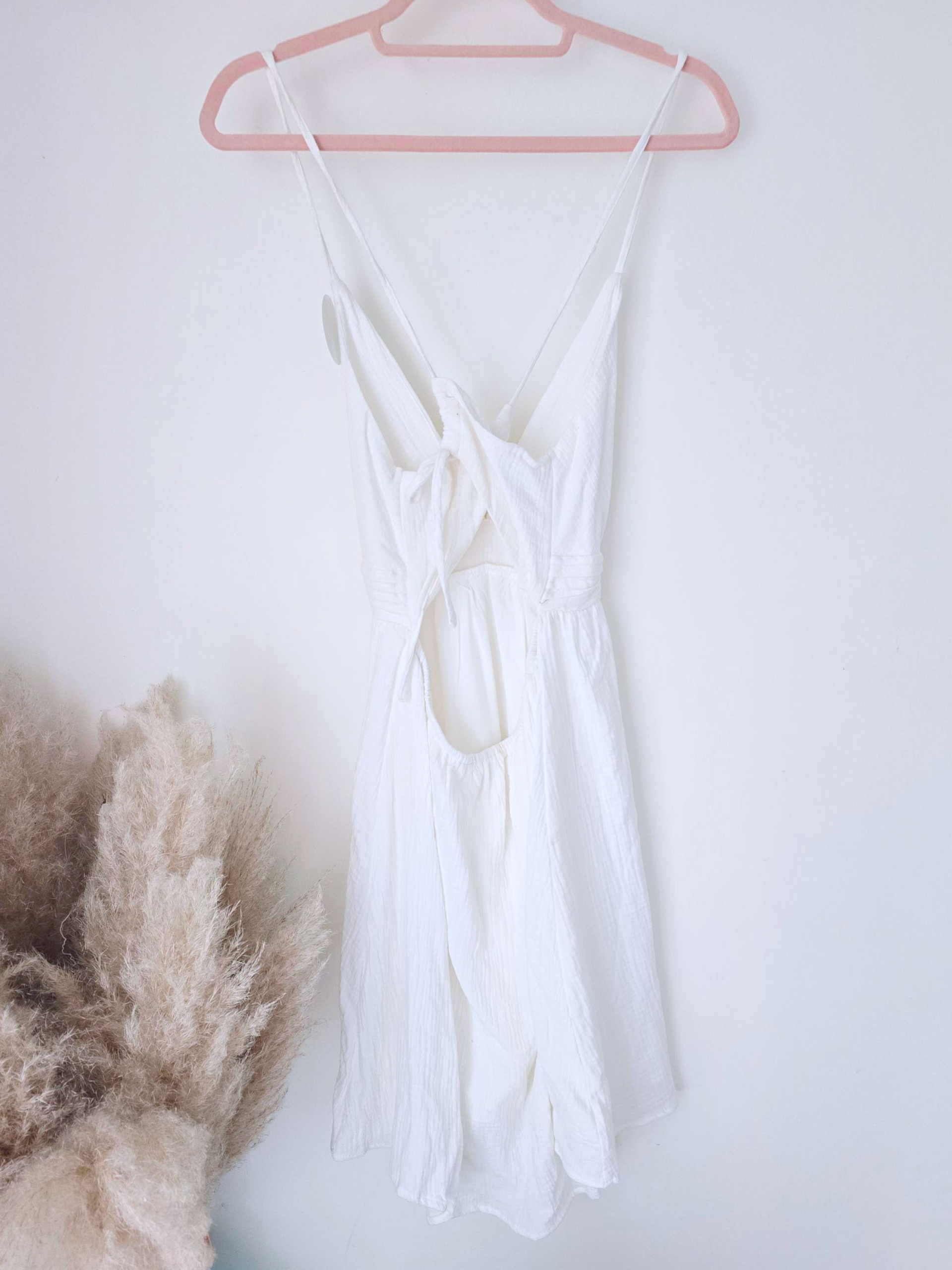 Robe White gaz de coton