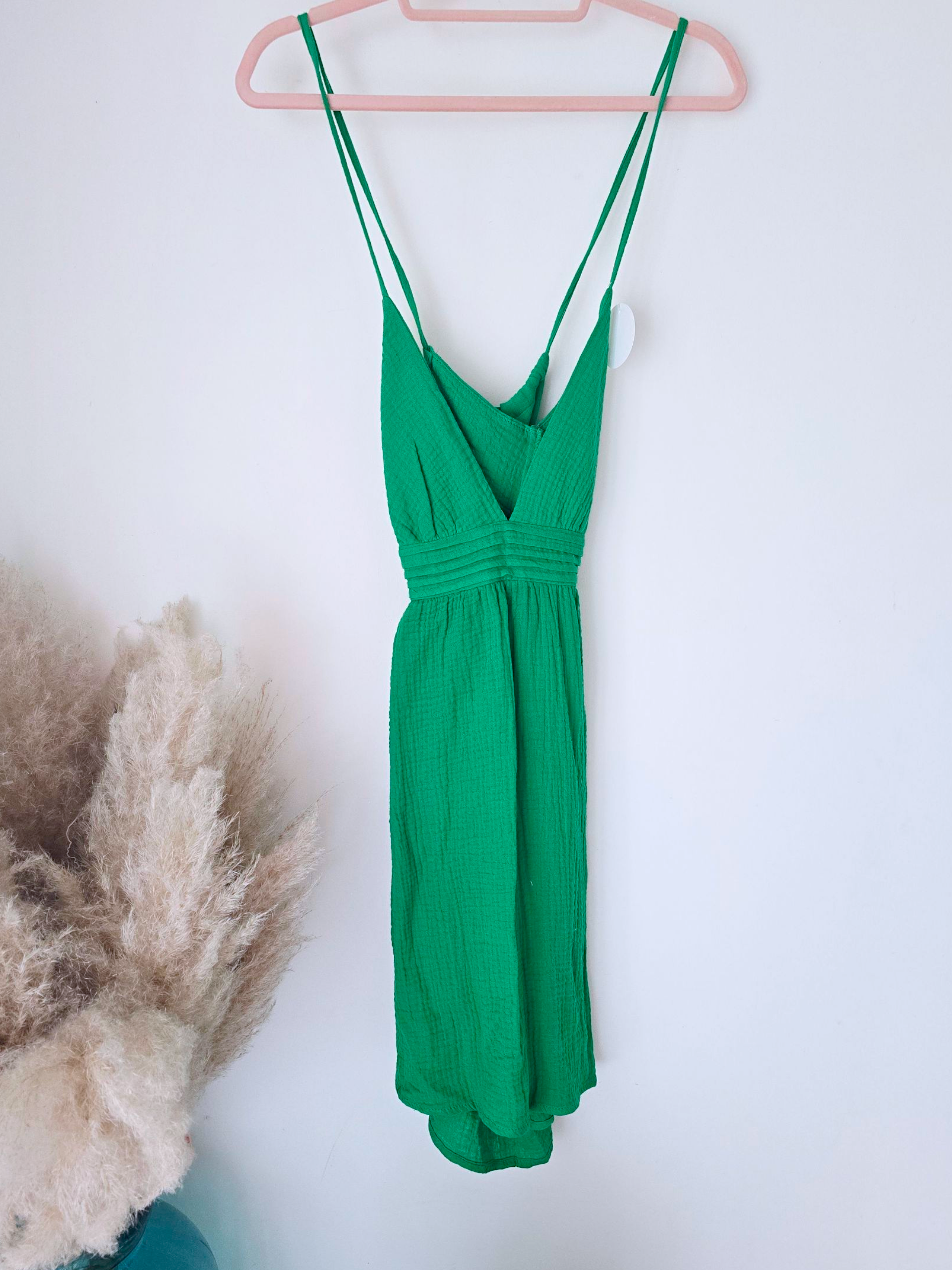 Robe green gaz de coton