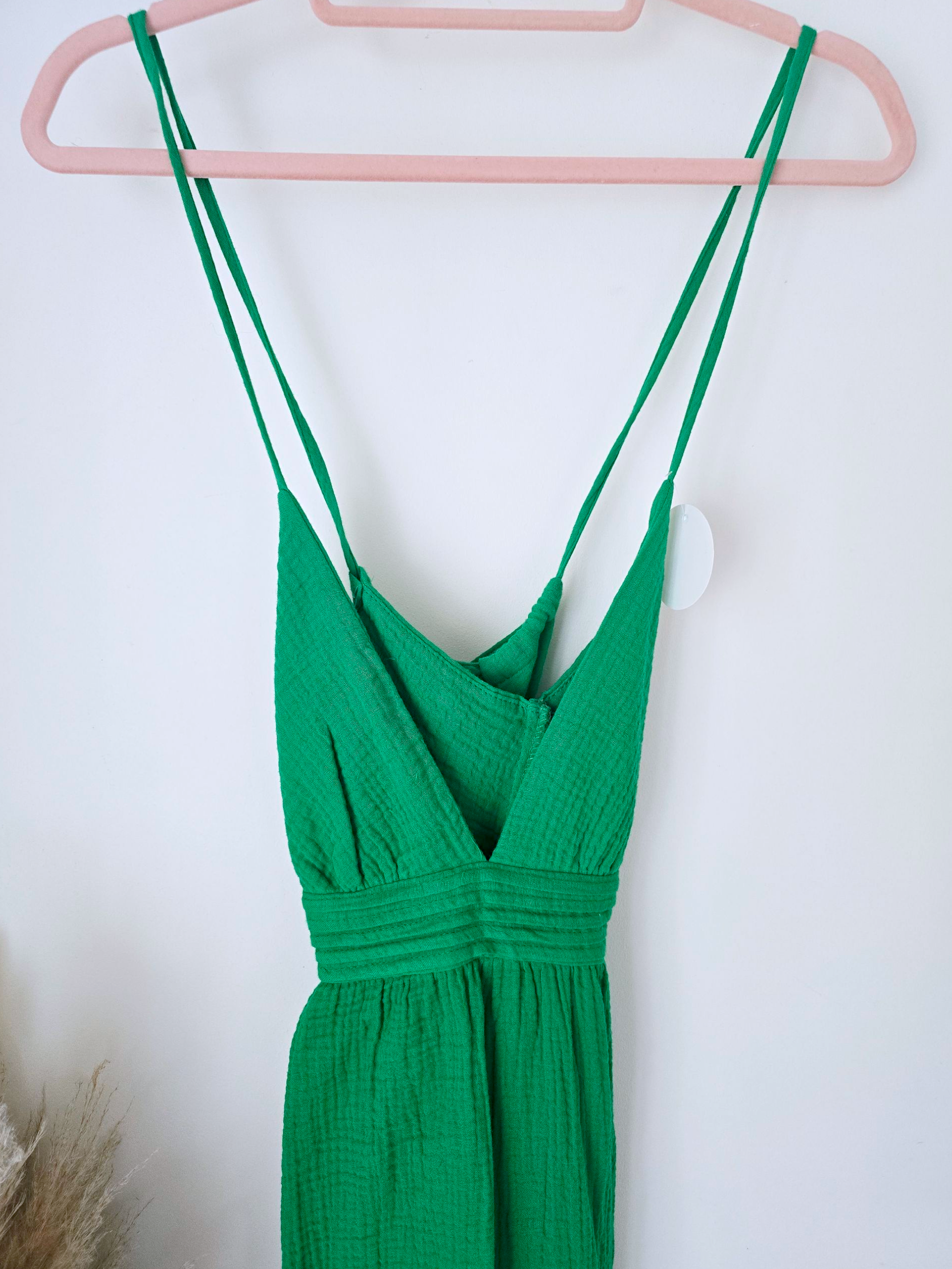 Robe green gaz de coton