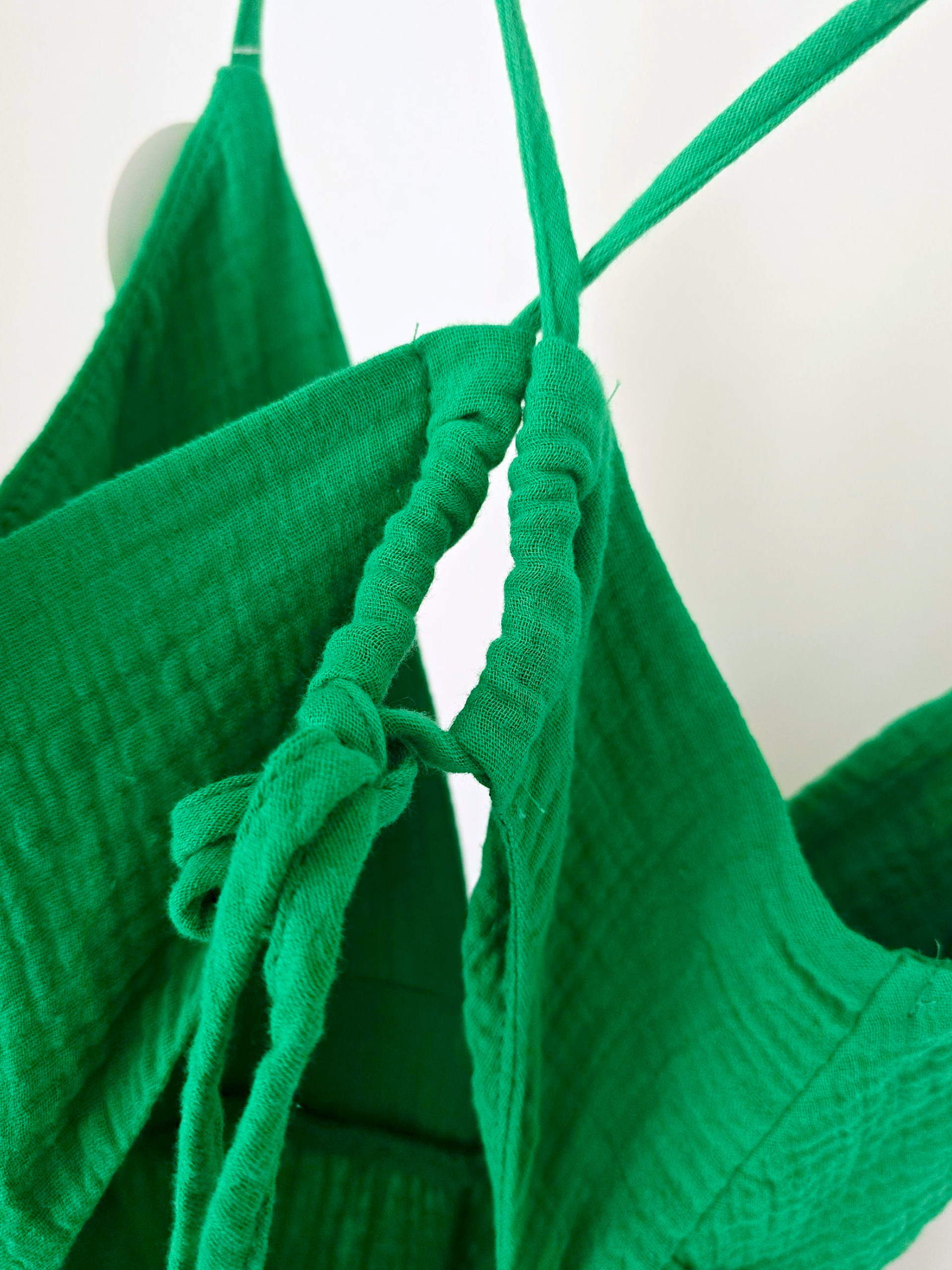 Robe green gaz de coton