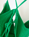 Robe green gaz de coton