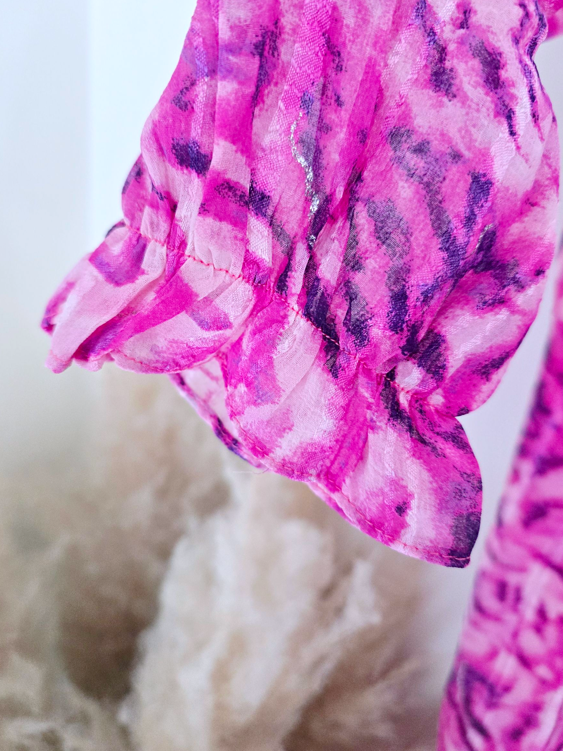 Robe portefeuille fuchsia