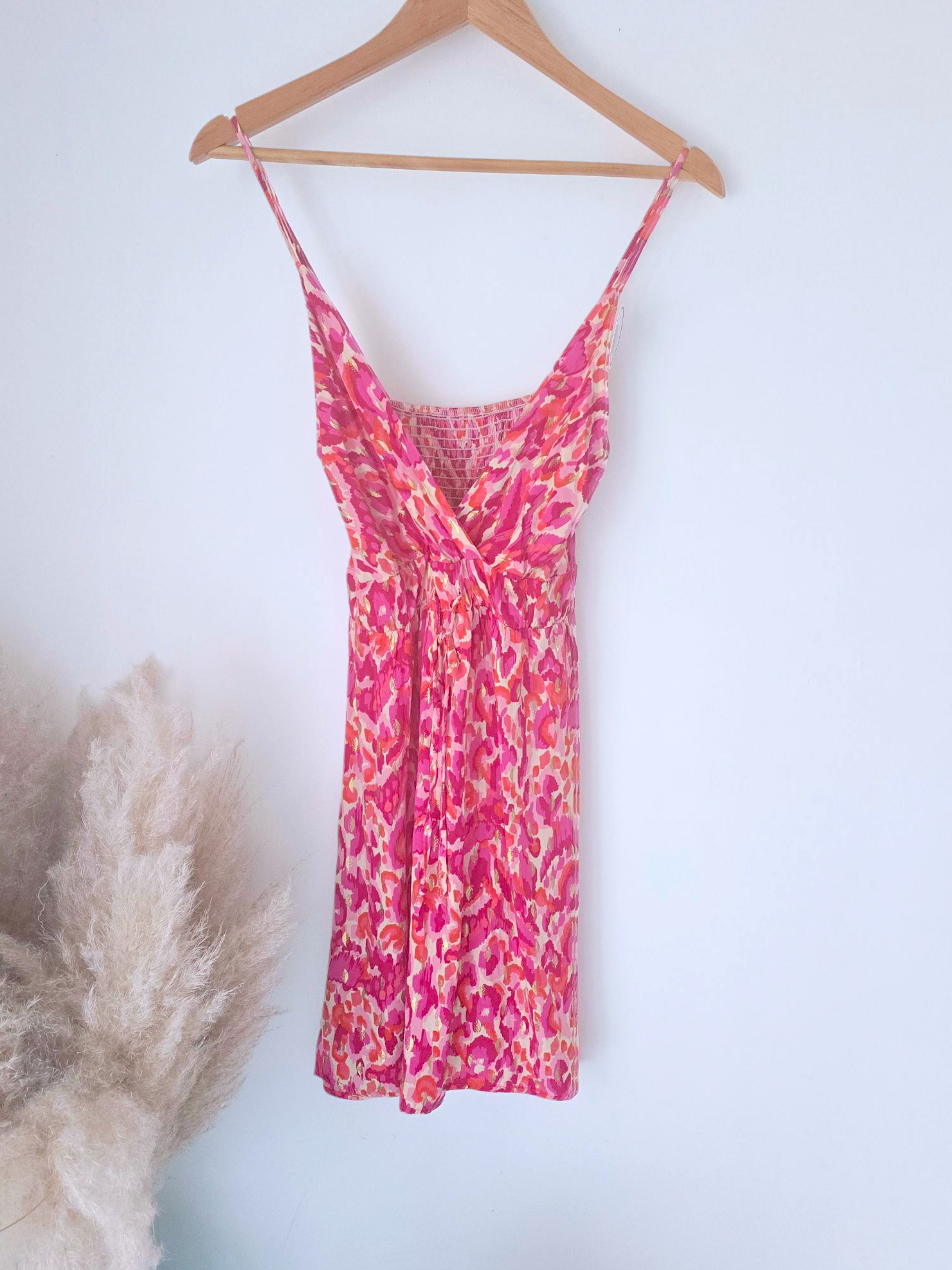 Robe léo rose fuchsia