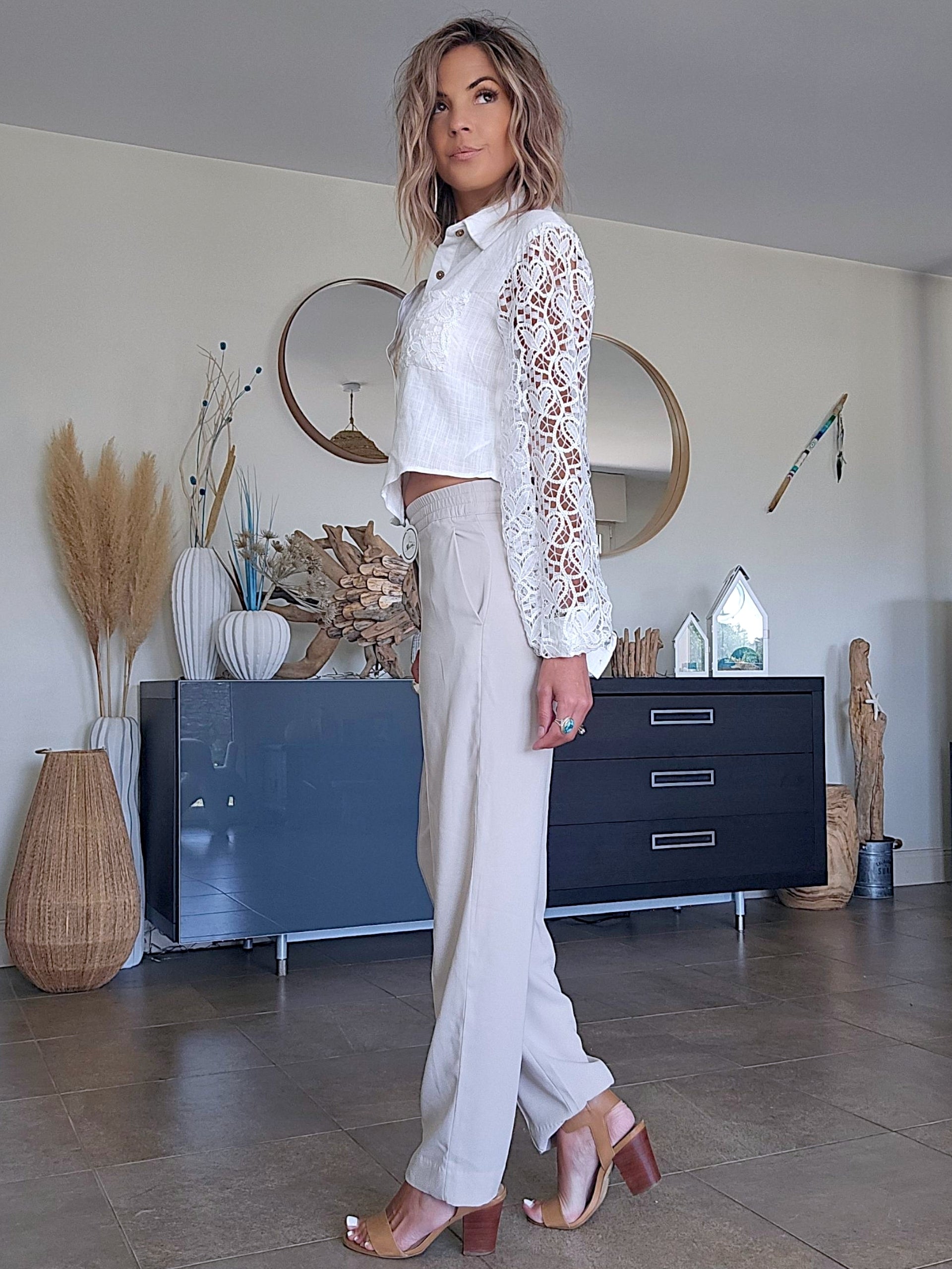 Chemise lin &amp; coton