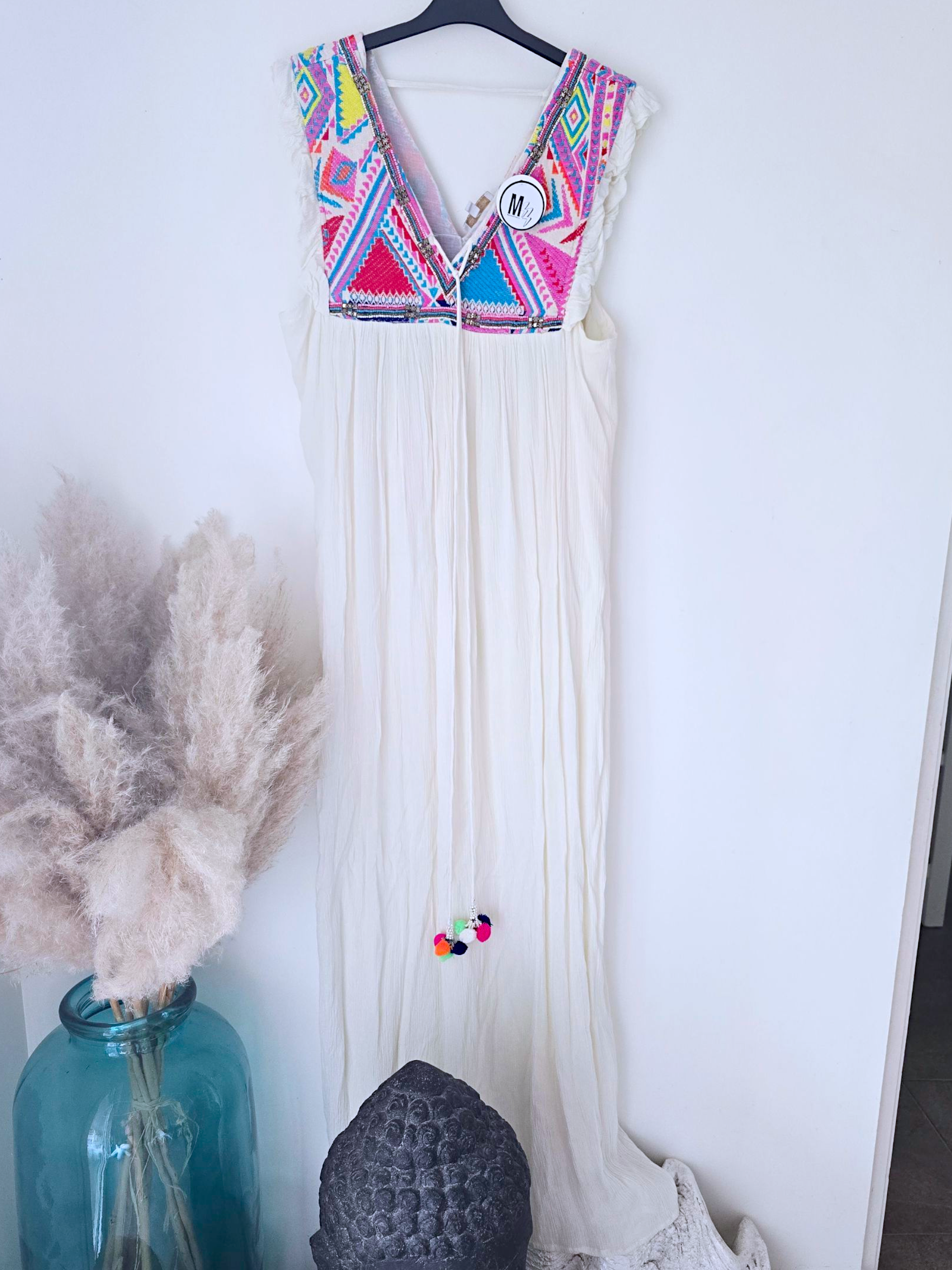 Robe boho écrue