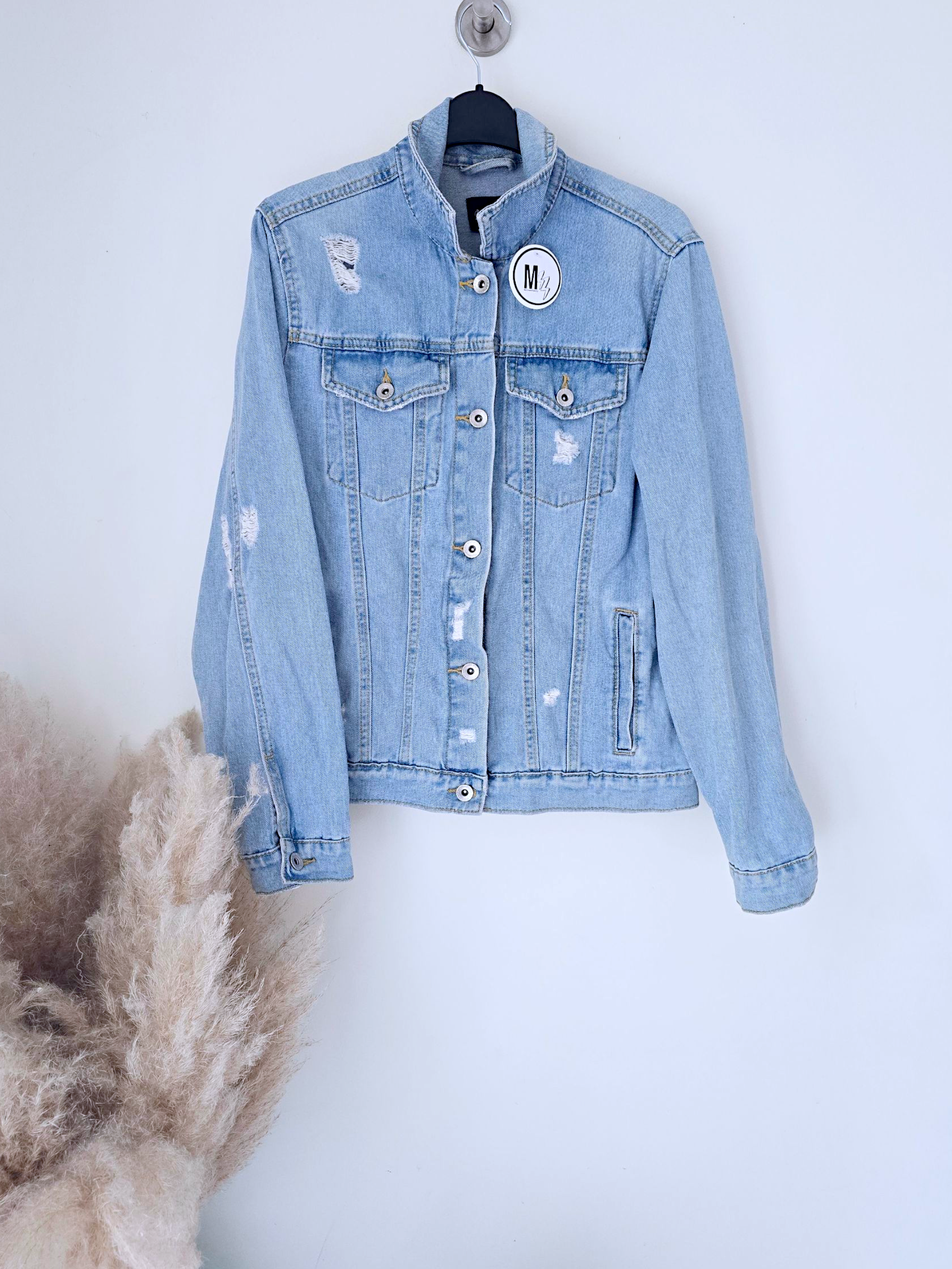 Veste en jean brodée