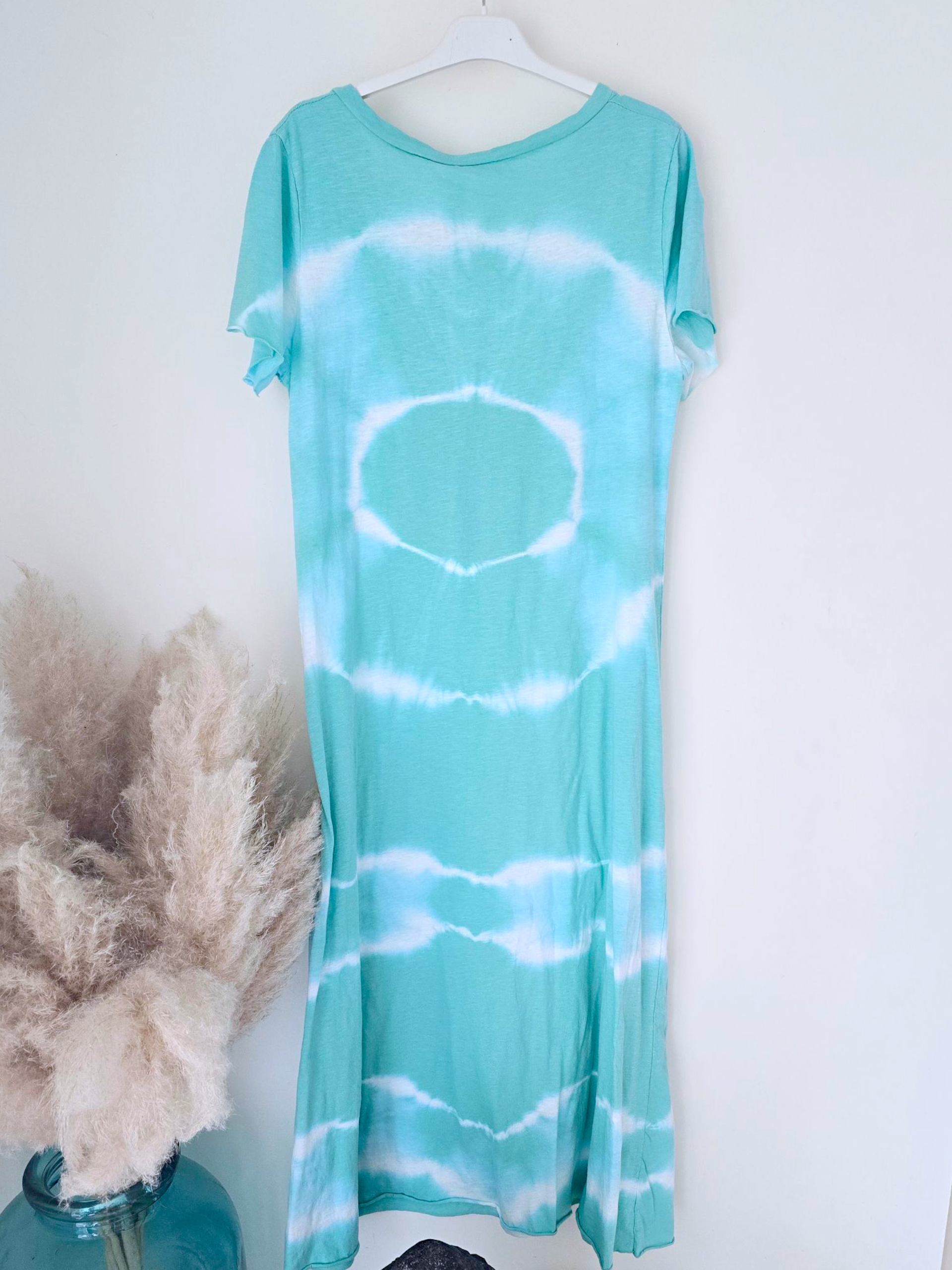Robe tie bleu