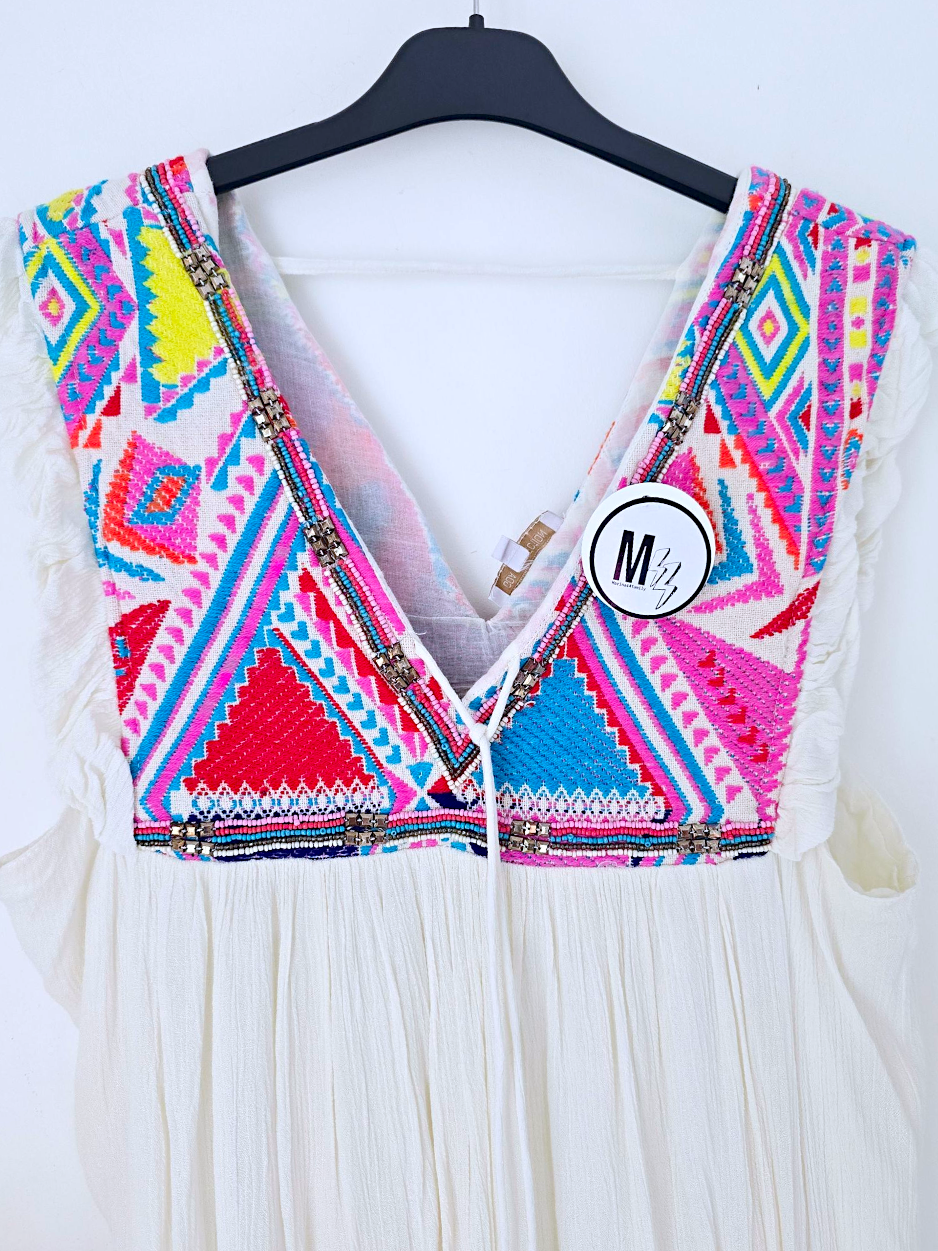 Robe boho écrue