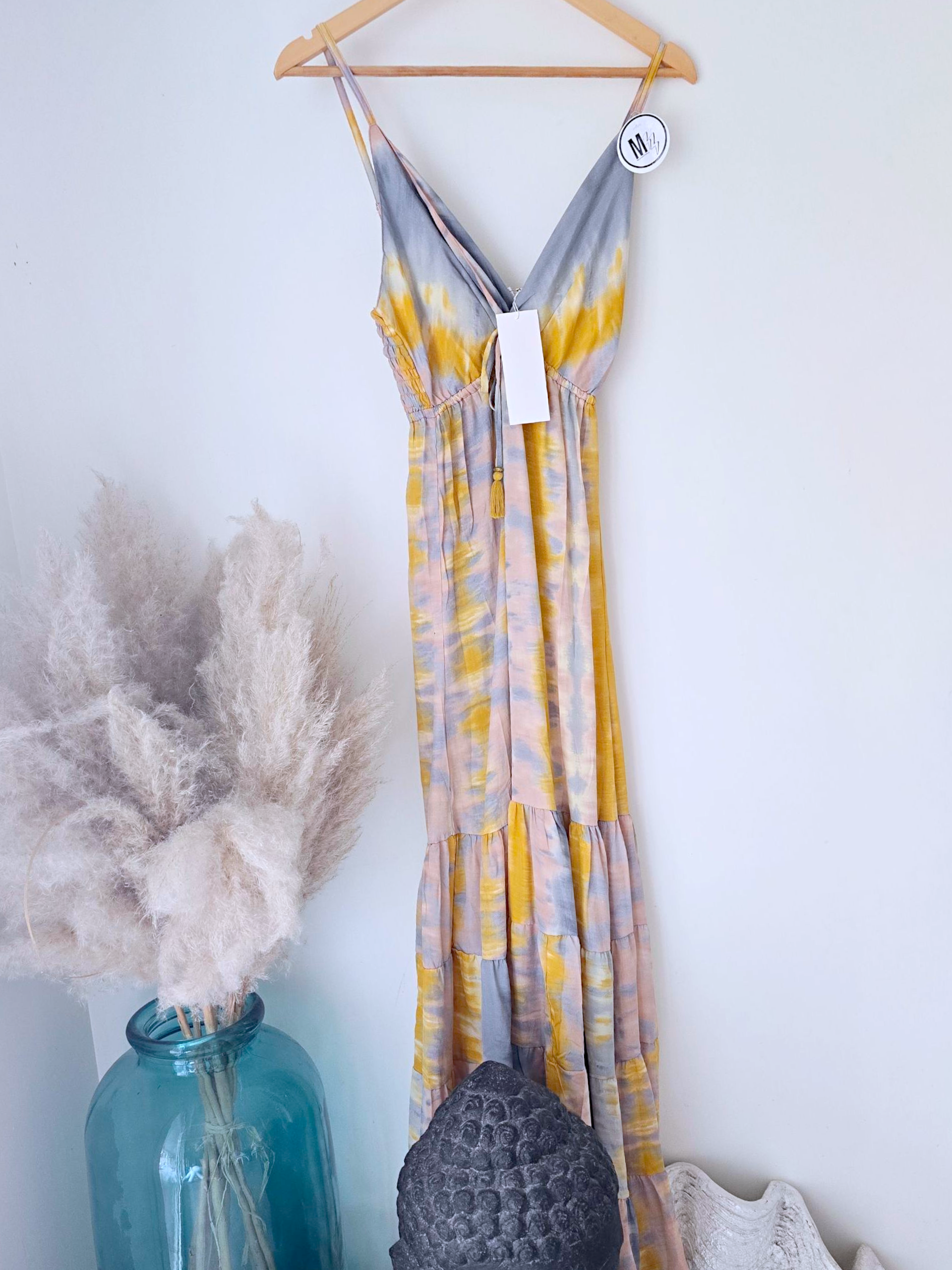 Robe tie jaune