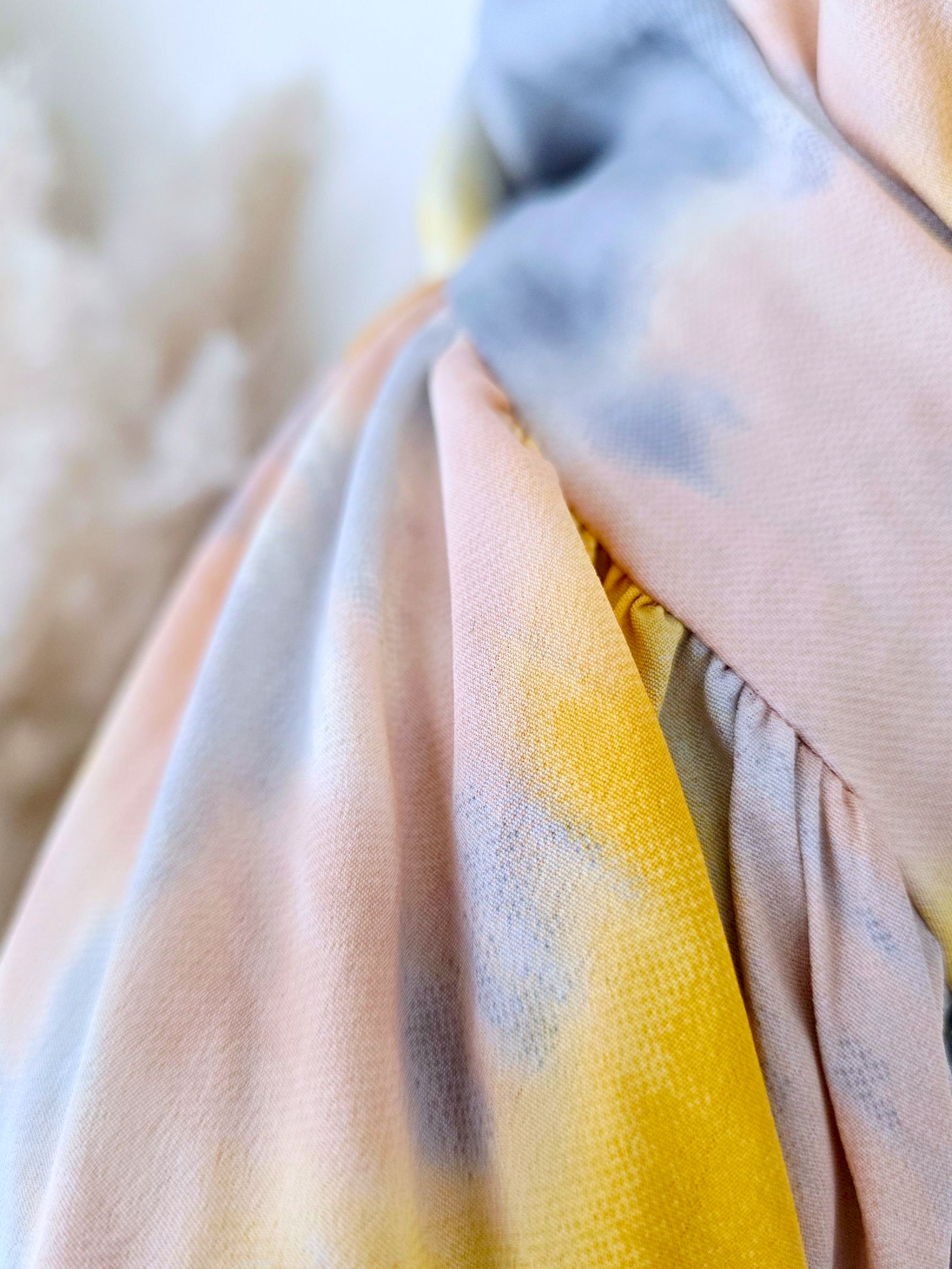 Robe tie jaune