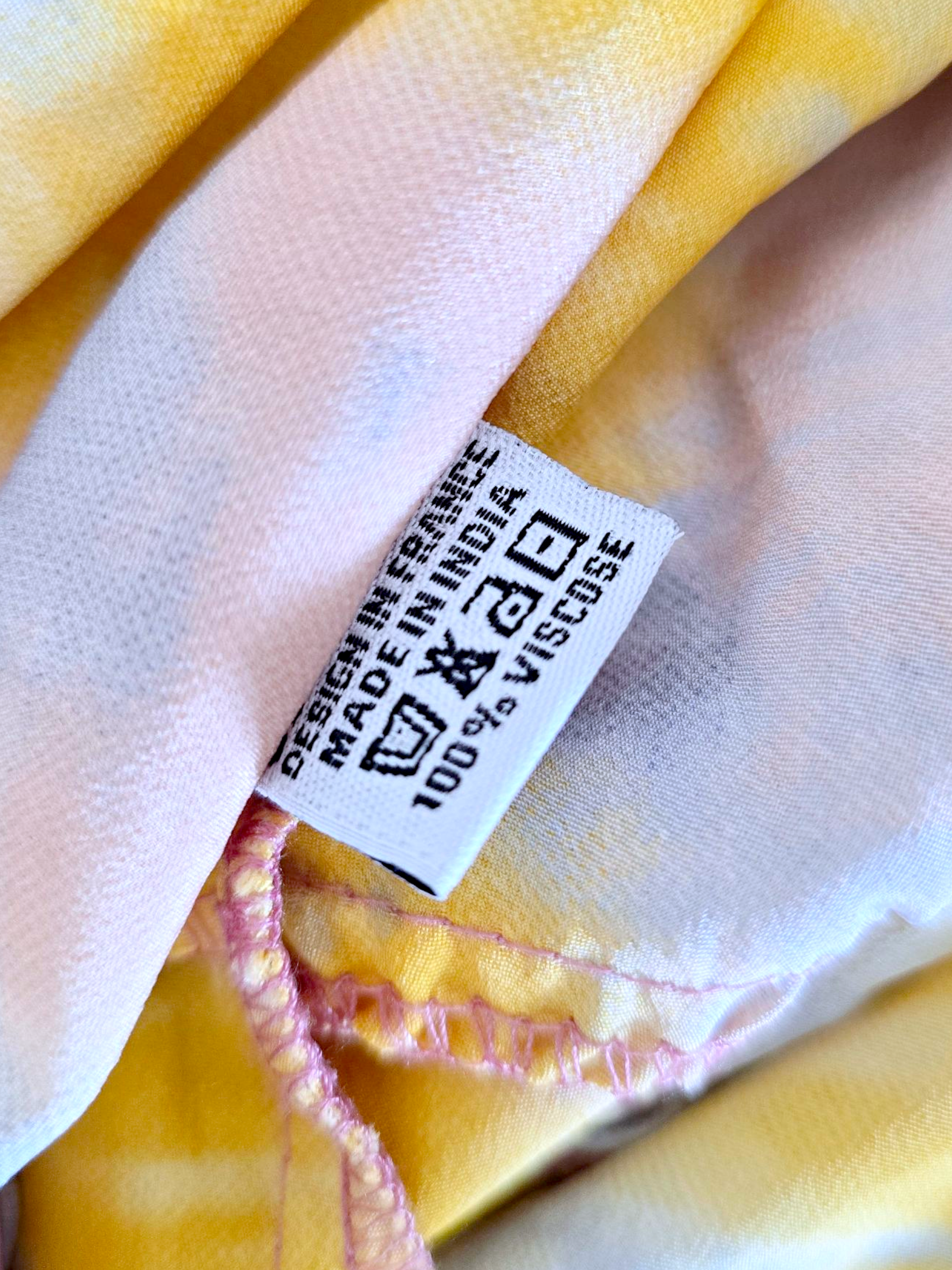 Robe tie jaune