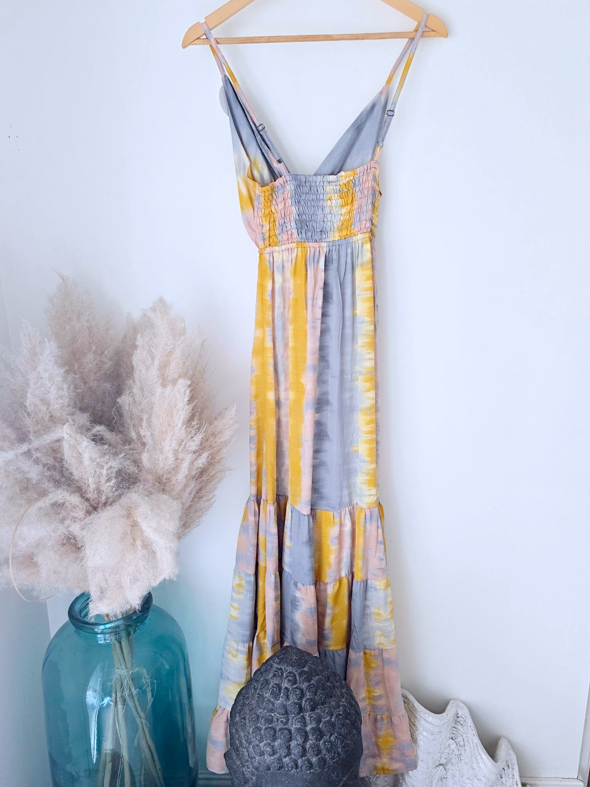 Robe tie jaune