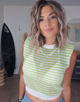 Pull crop top