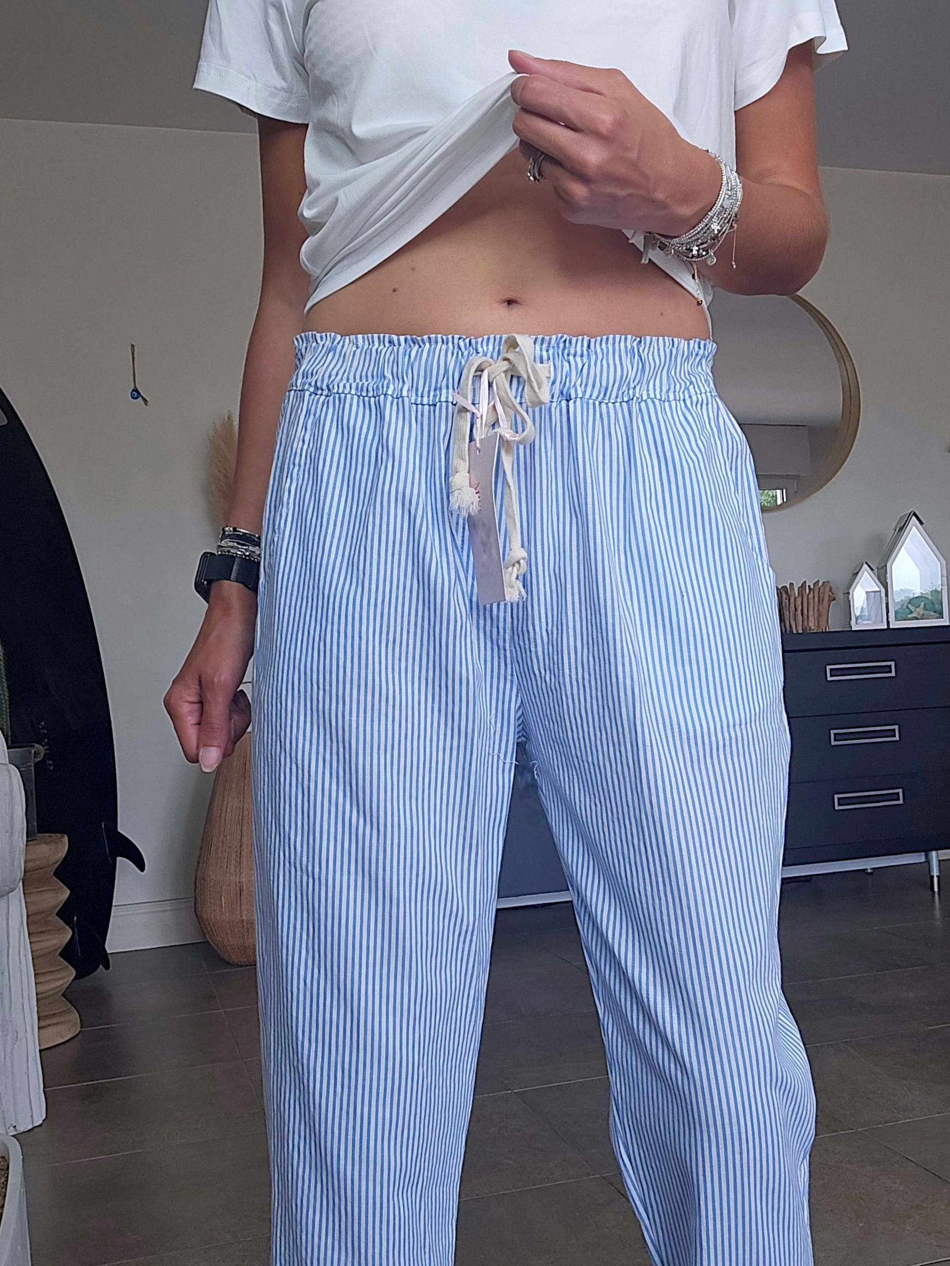 Pantalon rayé