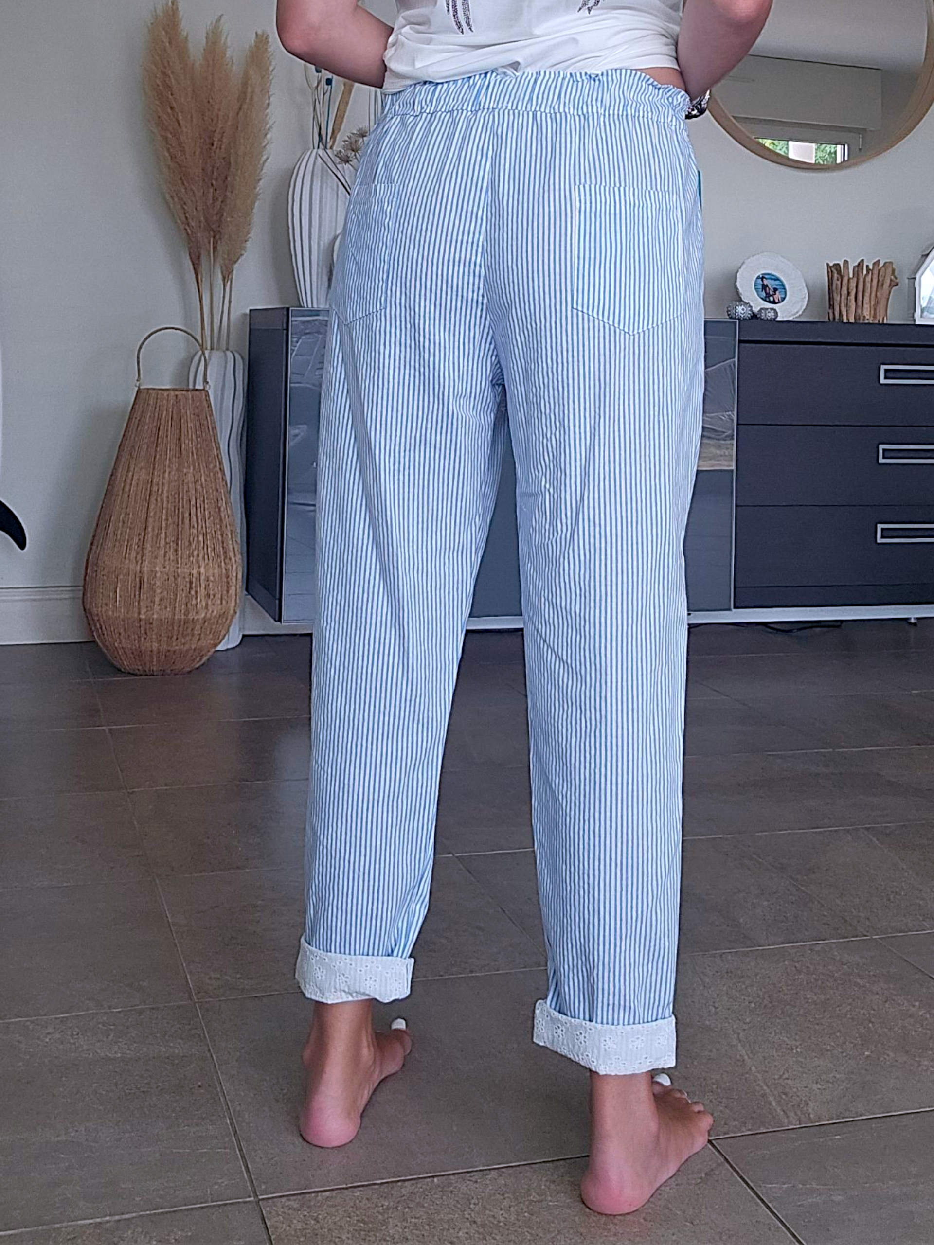 Pantalon rayé