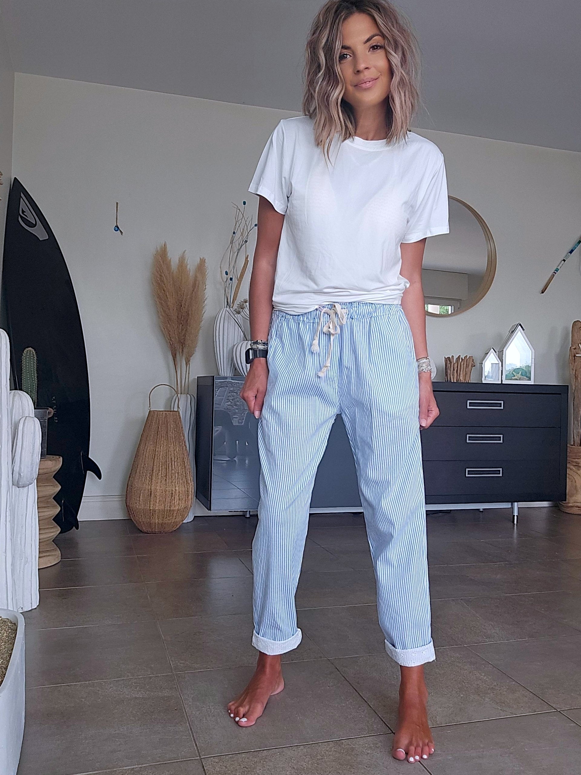 Pantalon rayé