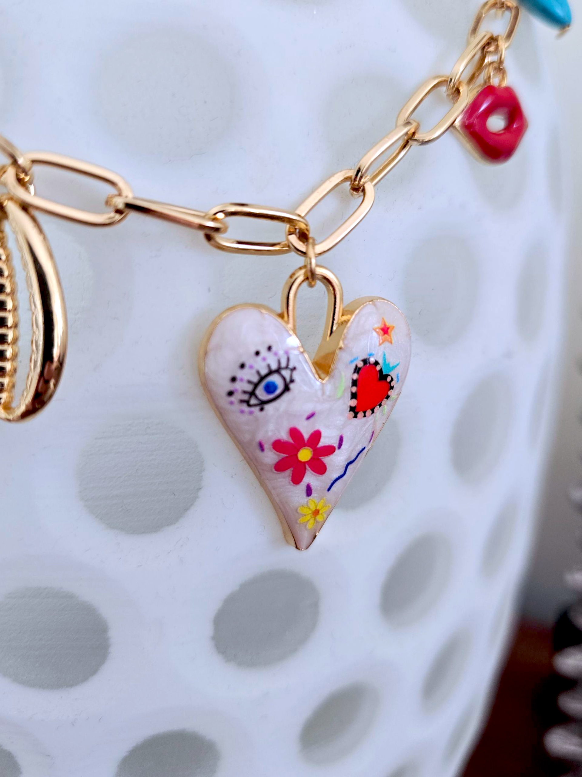 Double collier cœur
