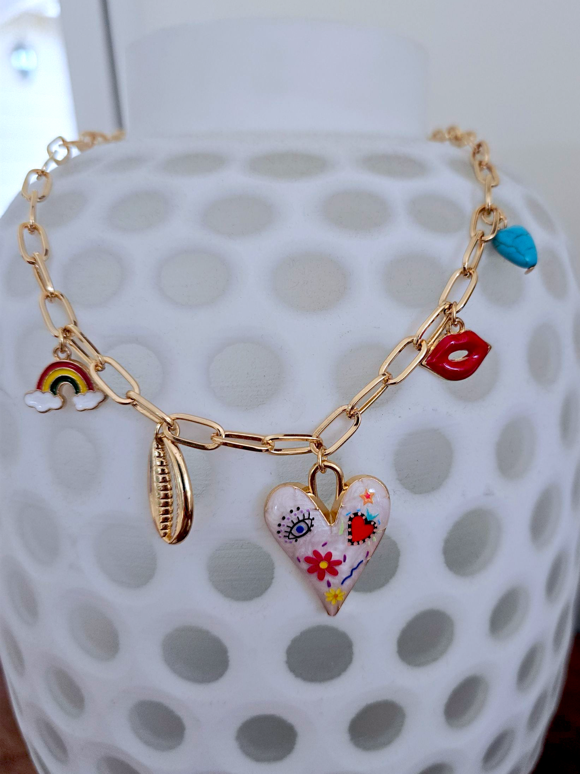 Double collier cœur