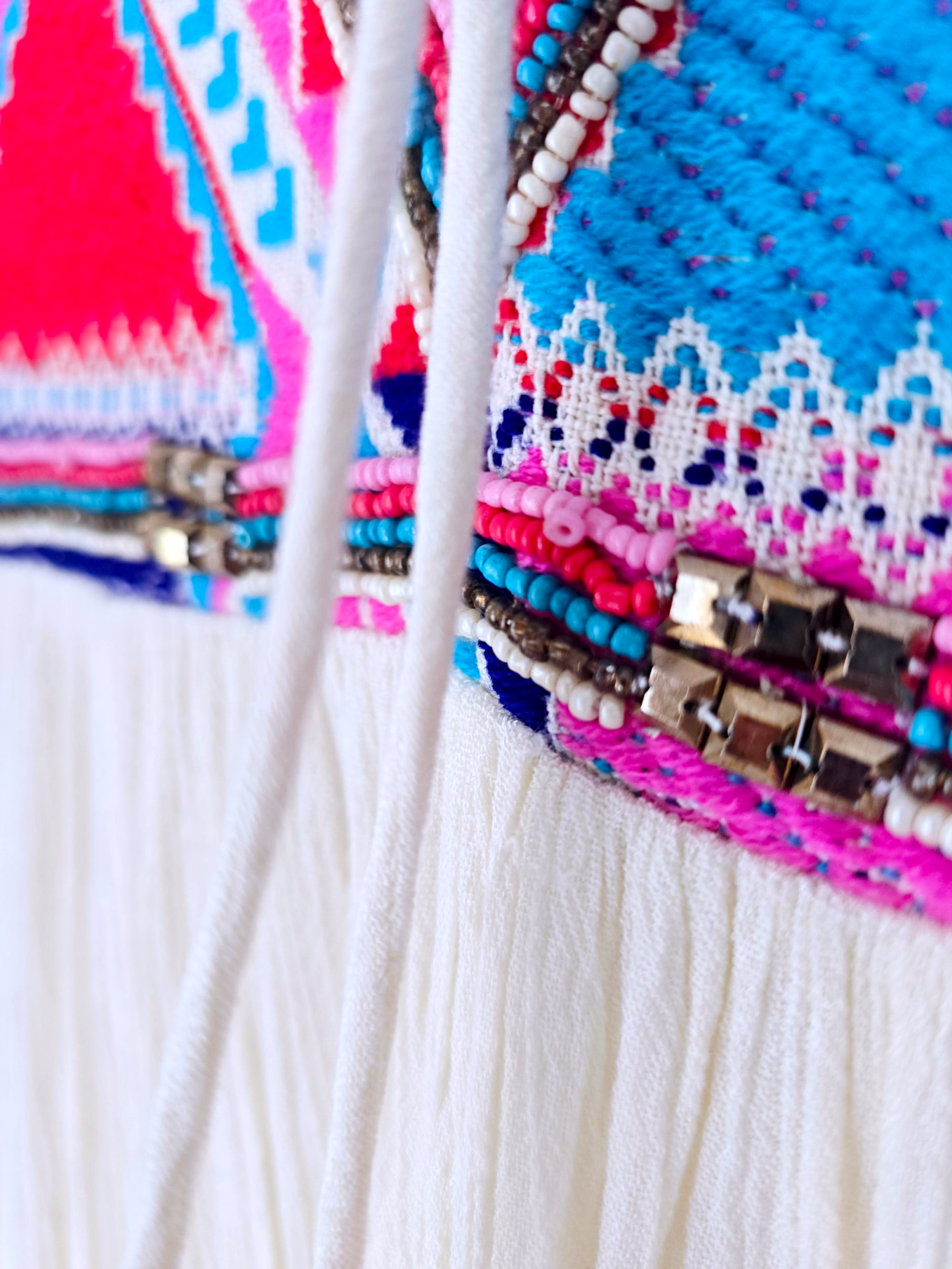 Robe boho écrue