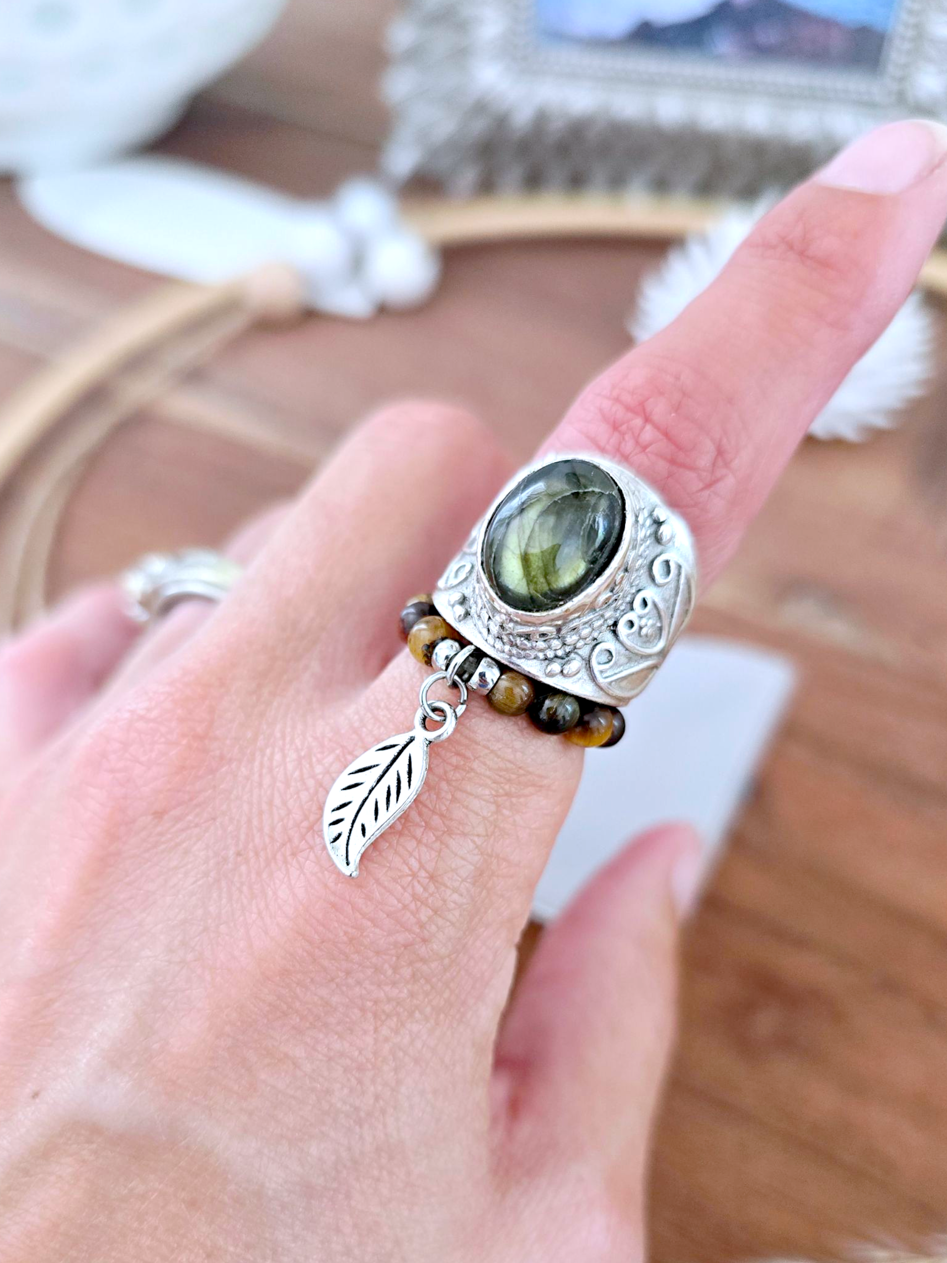 Bague œil de tigre
