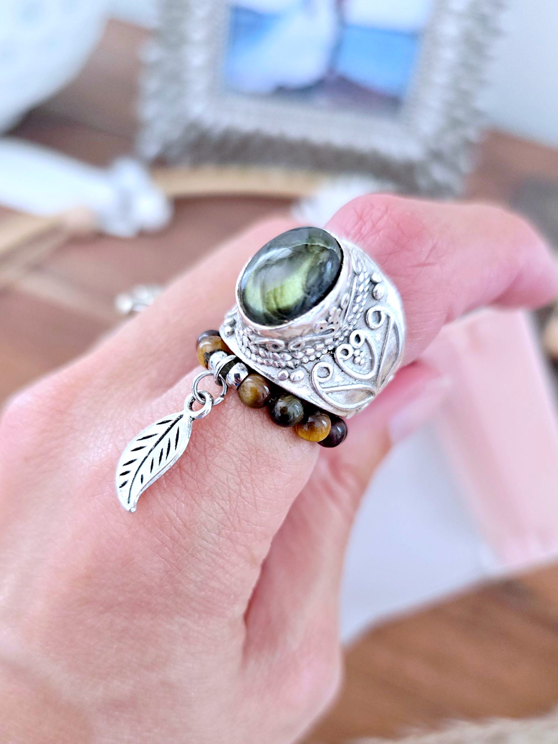 Bague œil de tigre