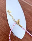 Collier boho rose