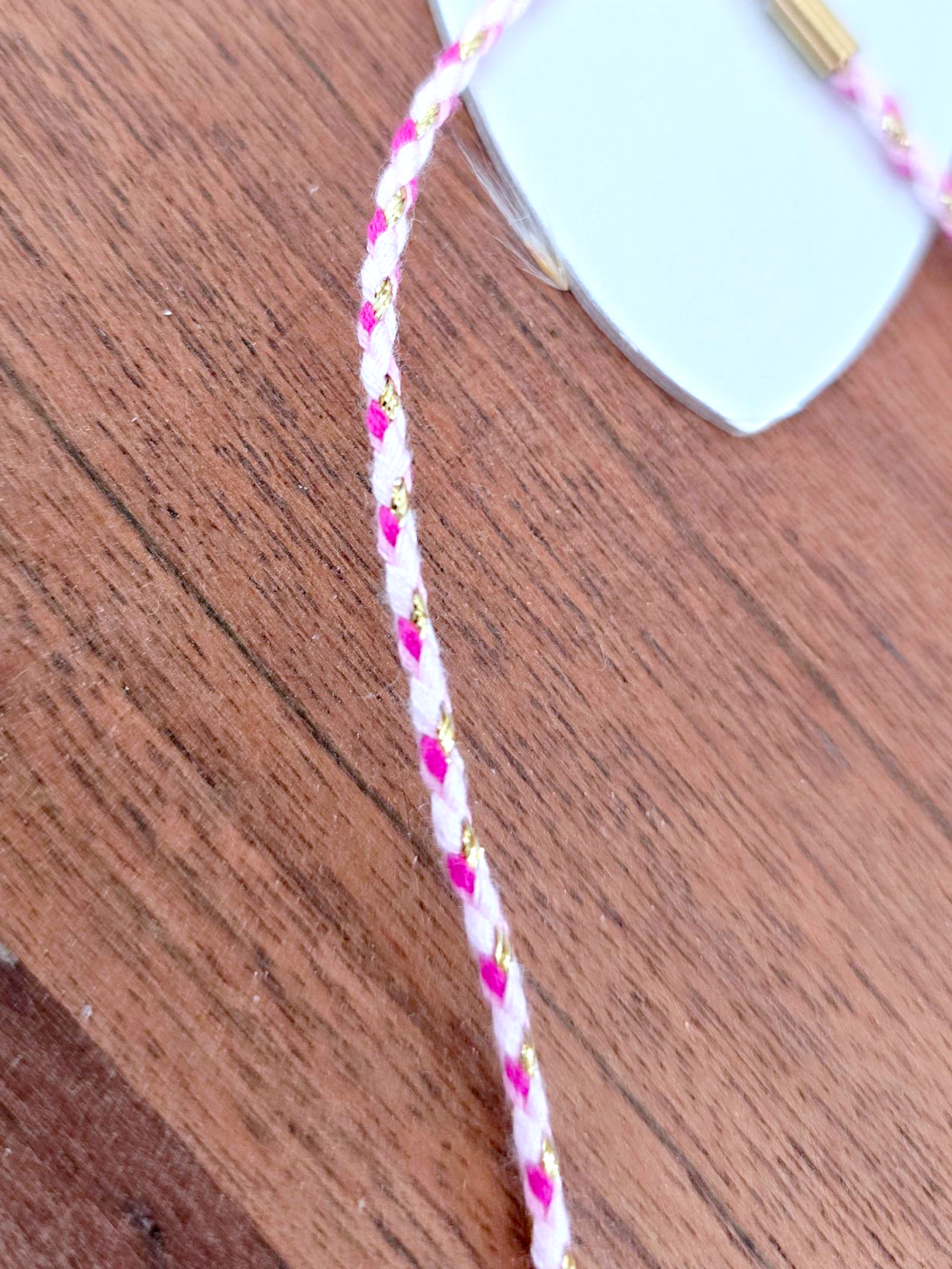 Collier boho rose