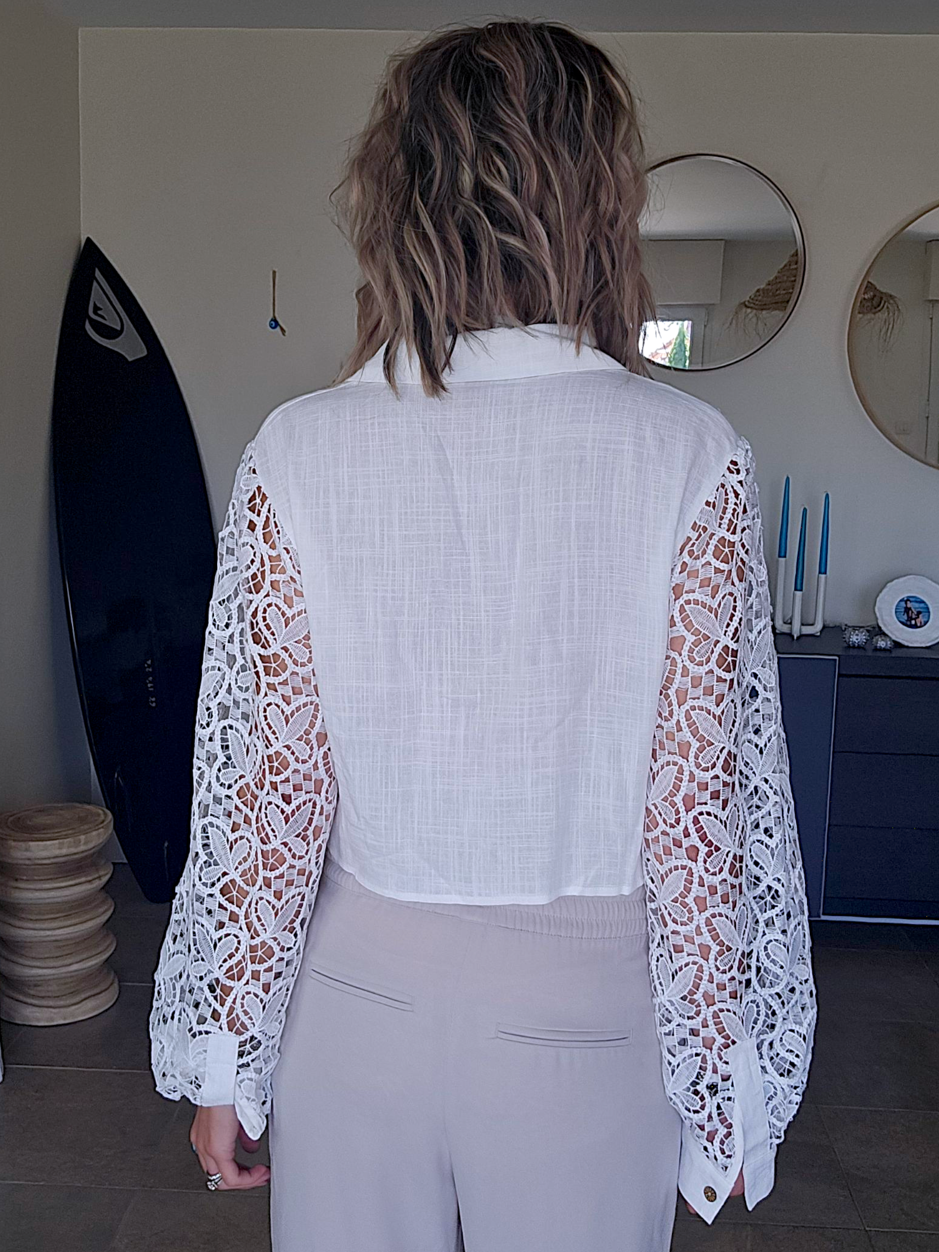 Chemise lin &amp; coton