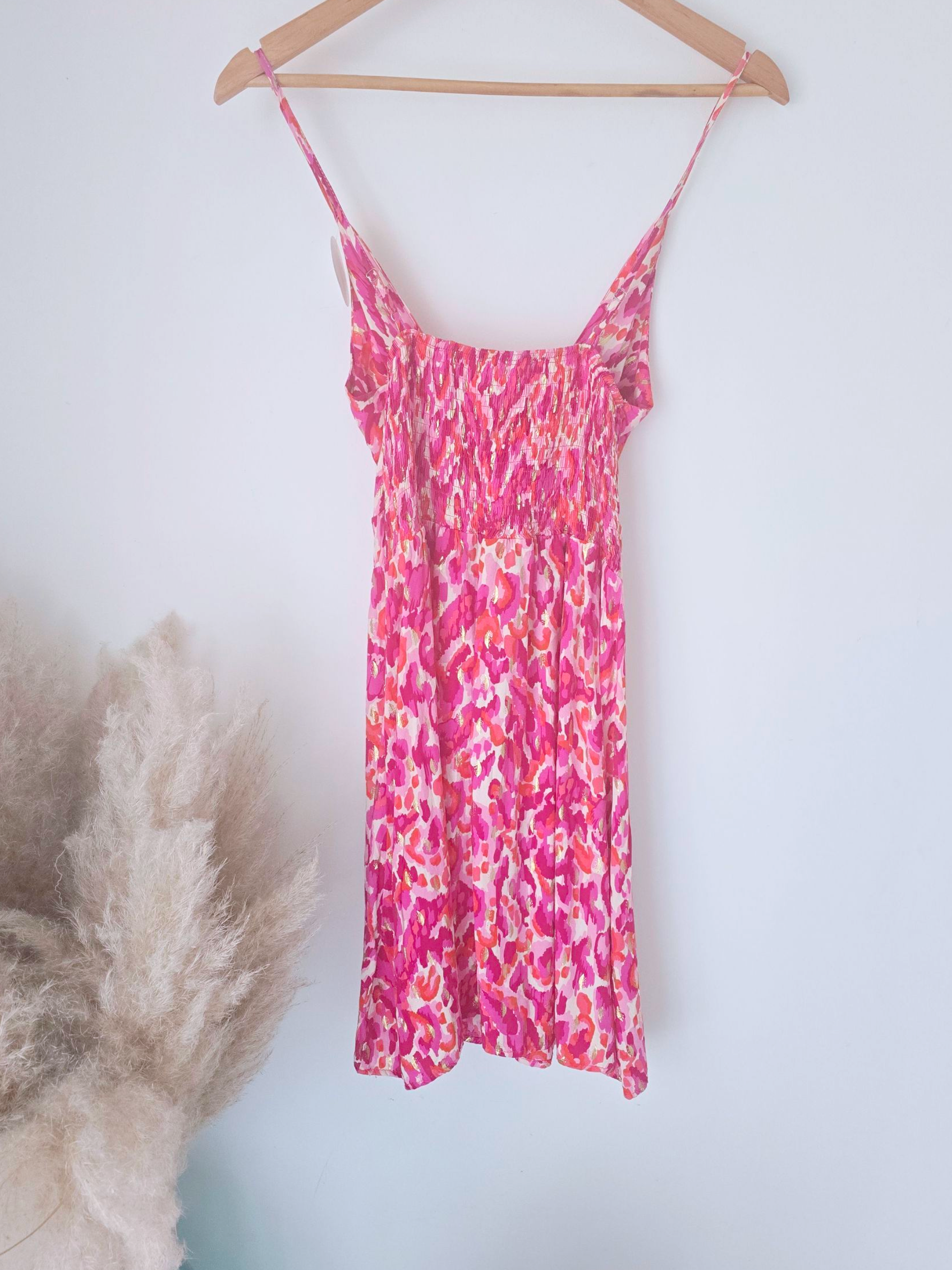 Robe léo rose fuchsia