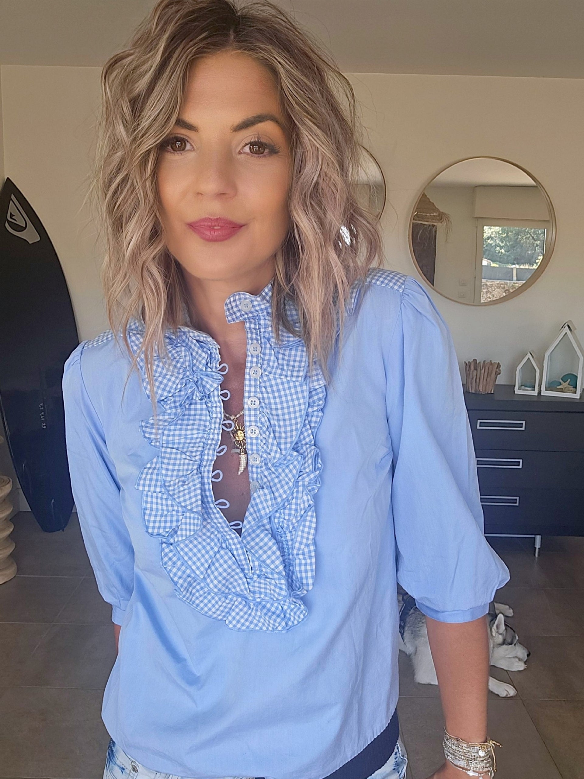Chemise bleue originale