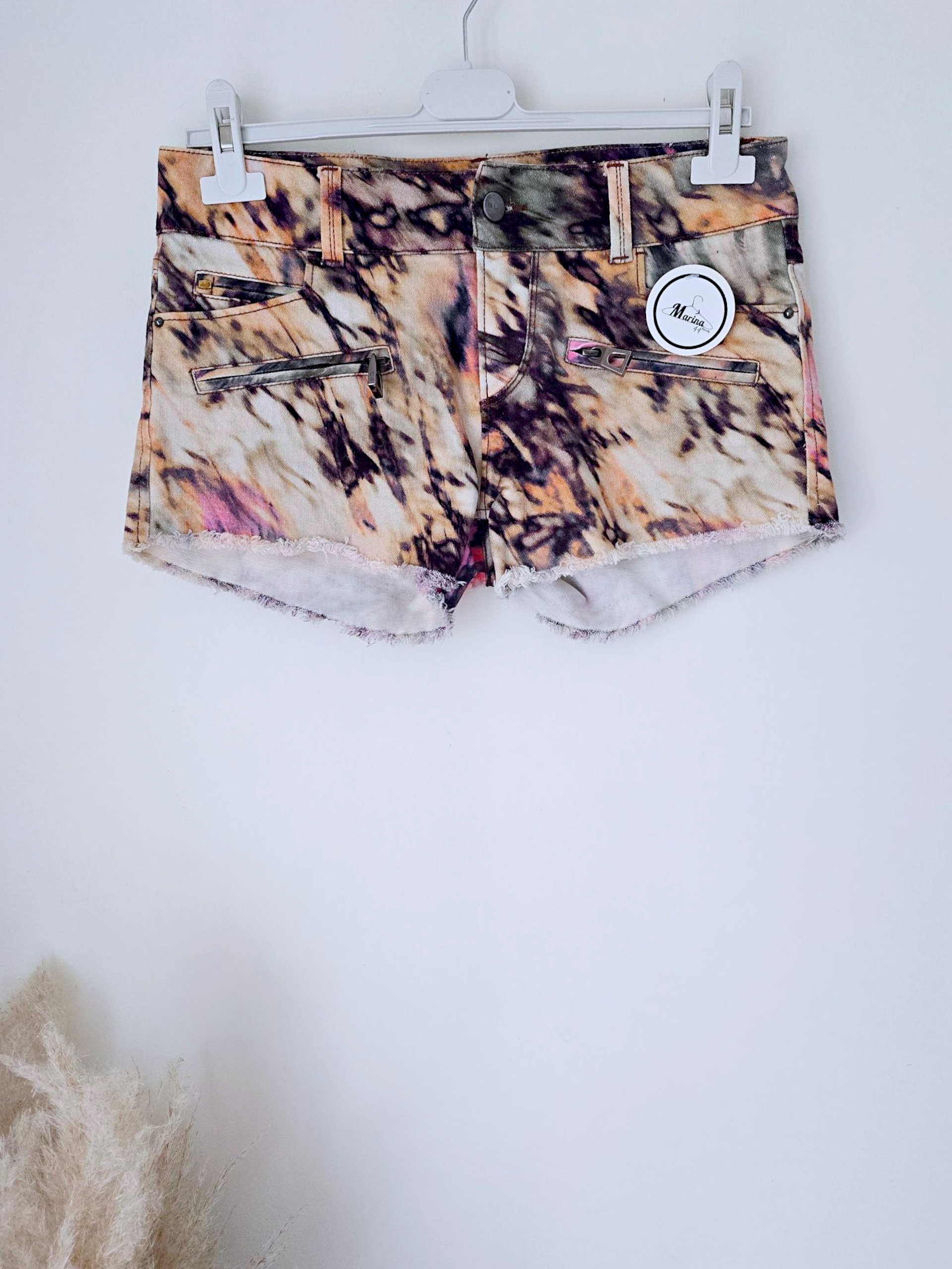 Short tie &amp; dye multicolores