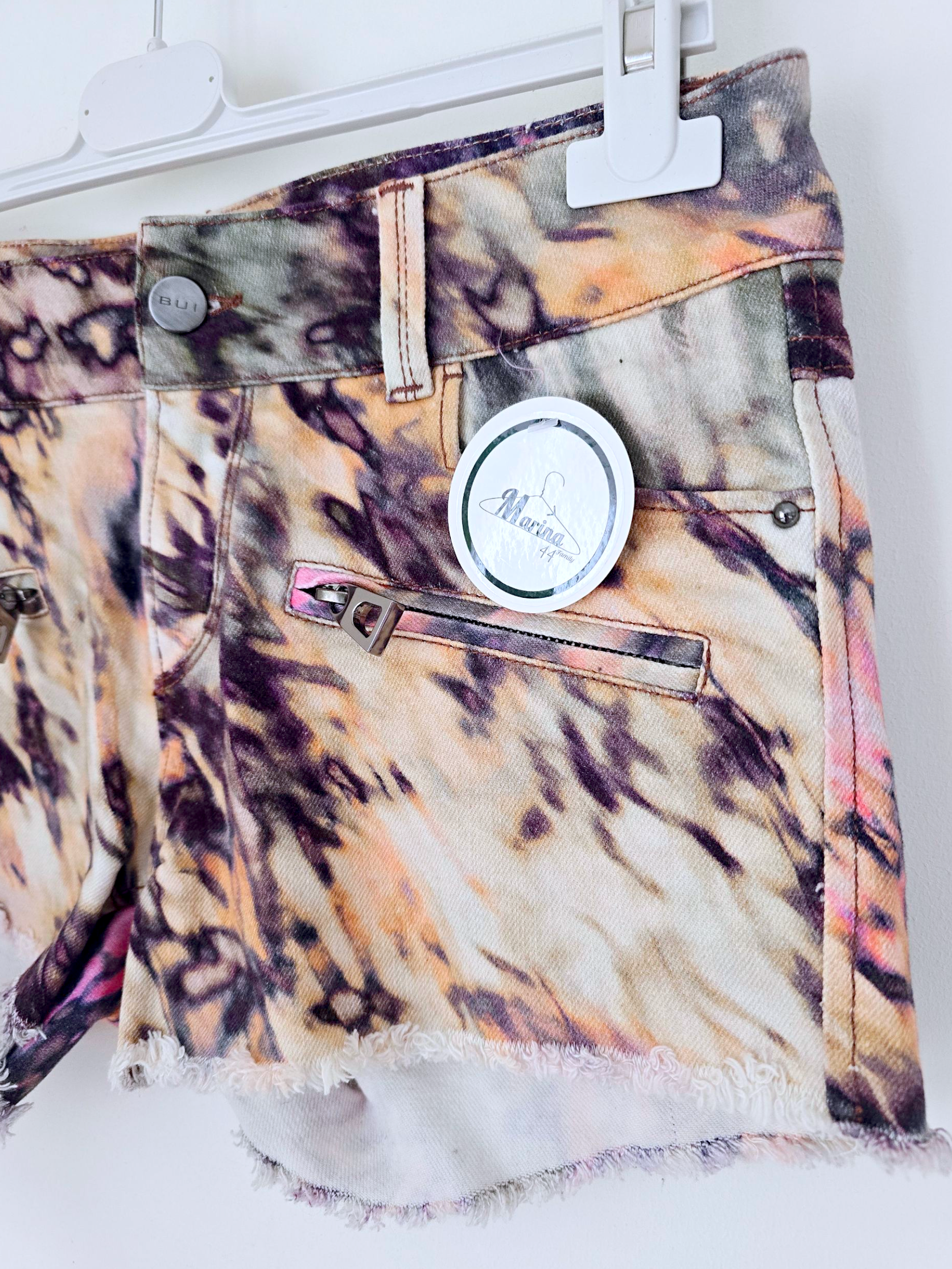 Short tie &amp; dye multicolores