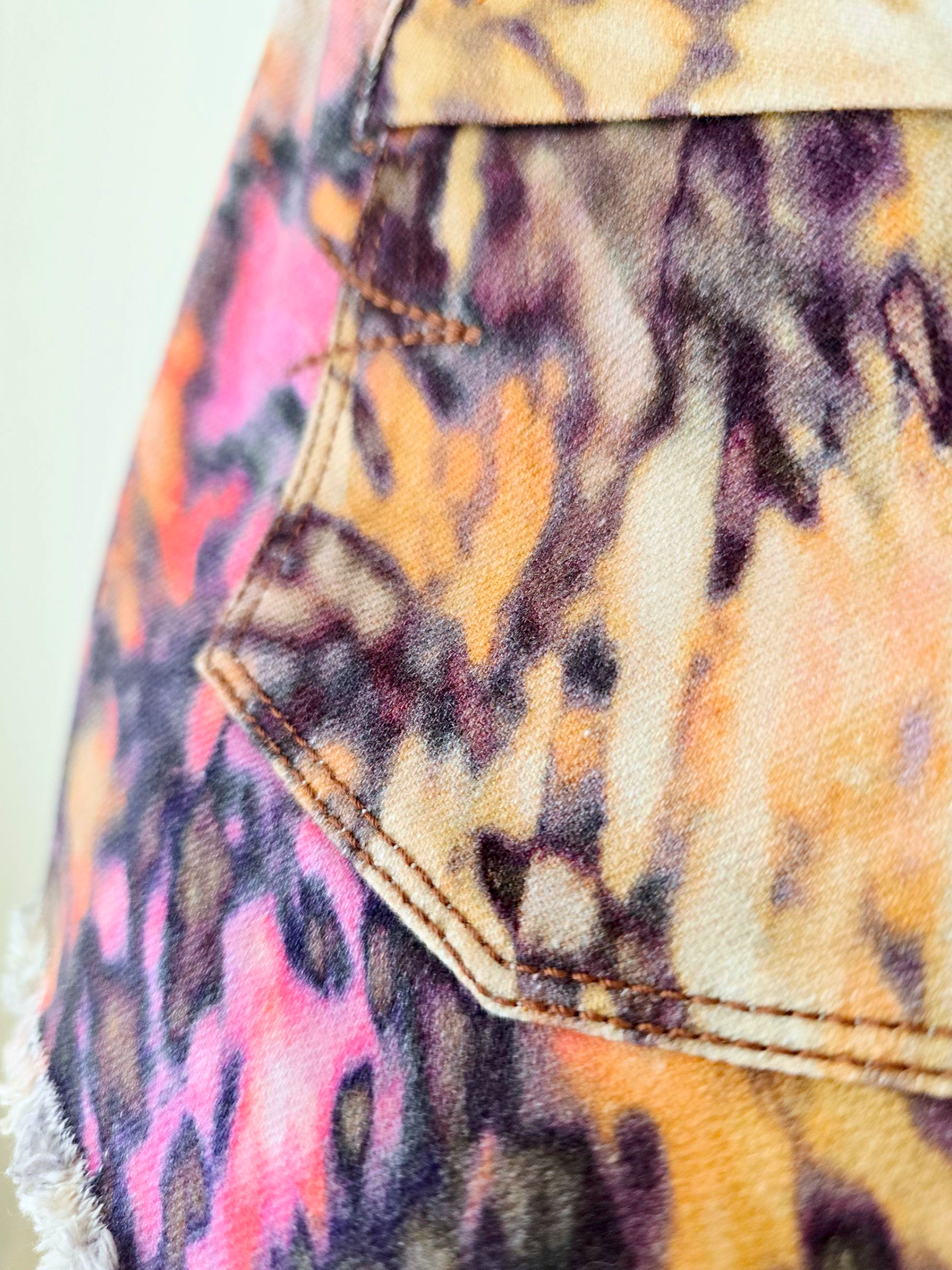 Short tie &amp; dye multicolores