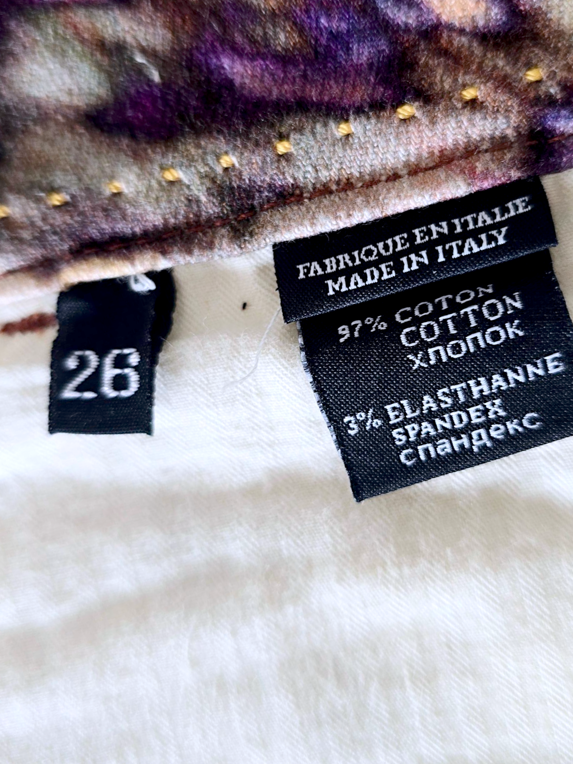 Short tie &amp; dye multicolores