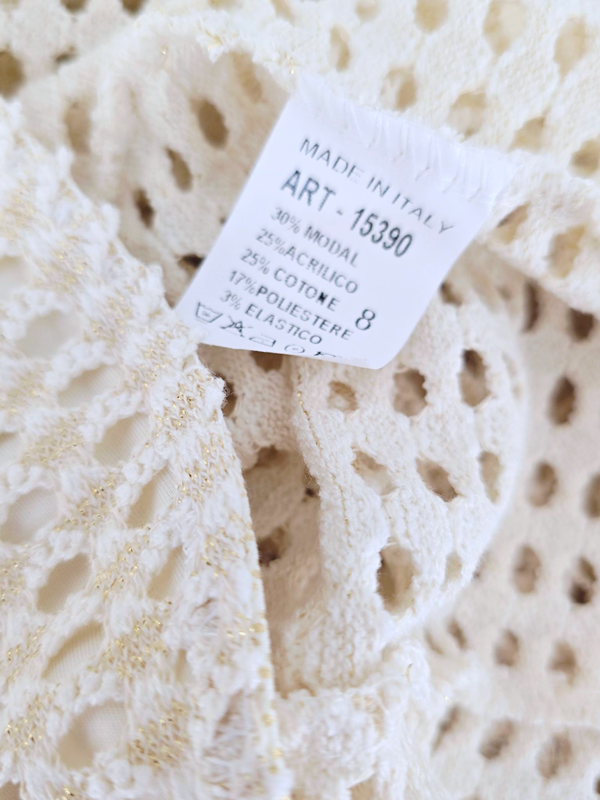 Veste cintrée en crochet