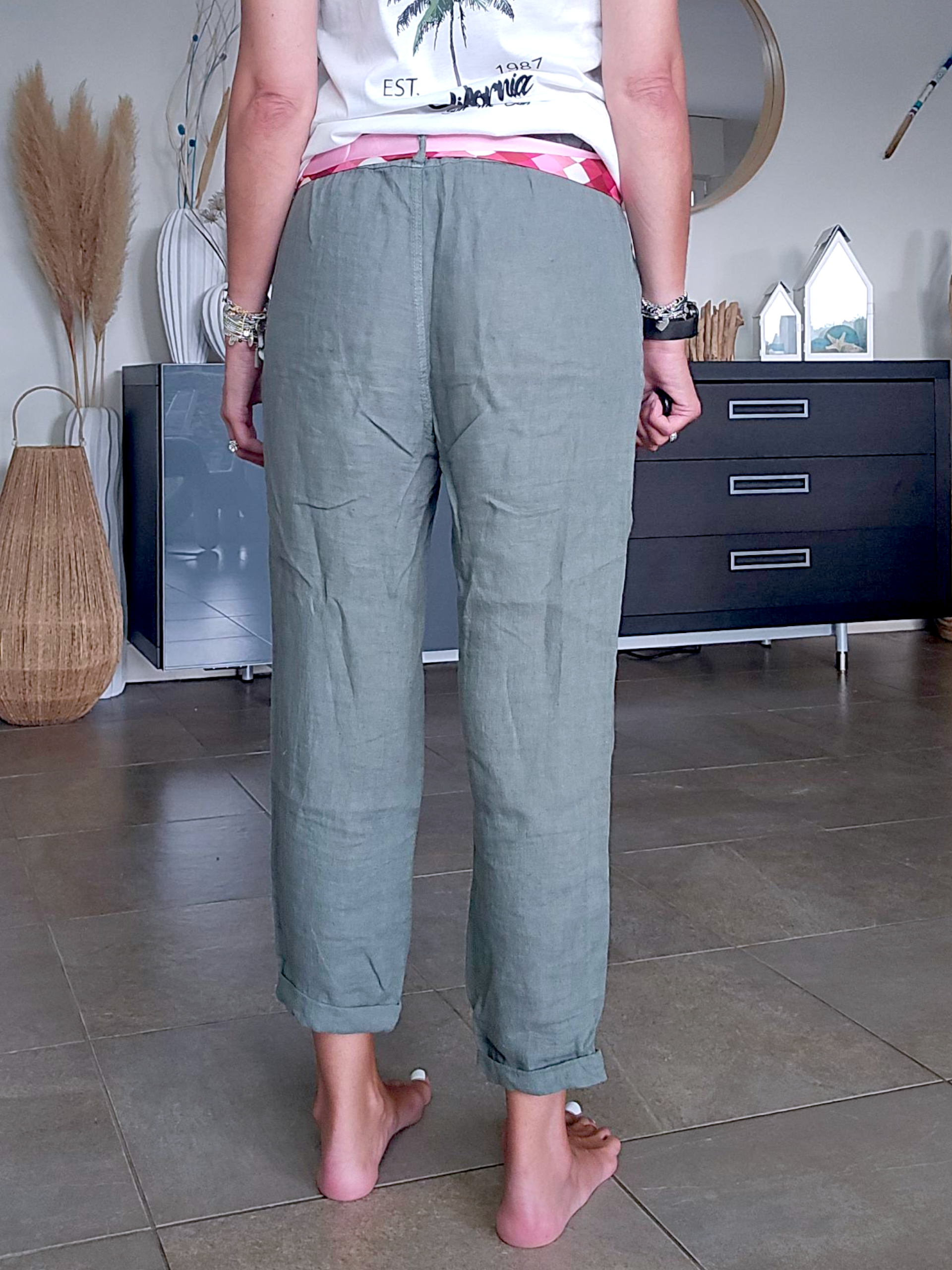 Pantalon kaki &amp; ceinture