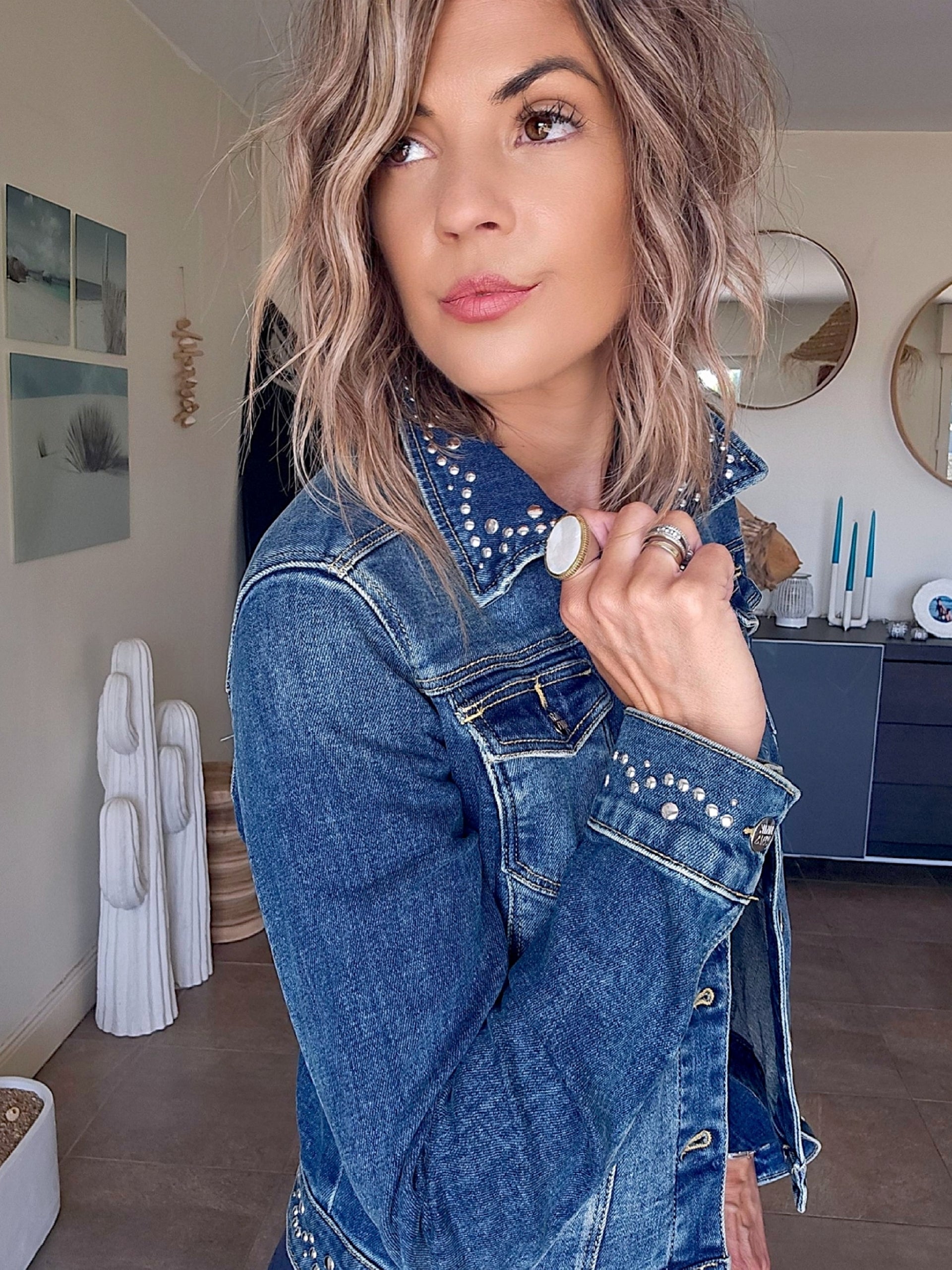 Veste en jean twin