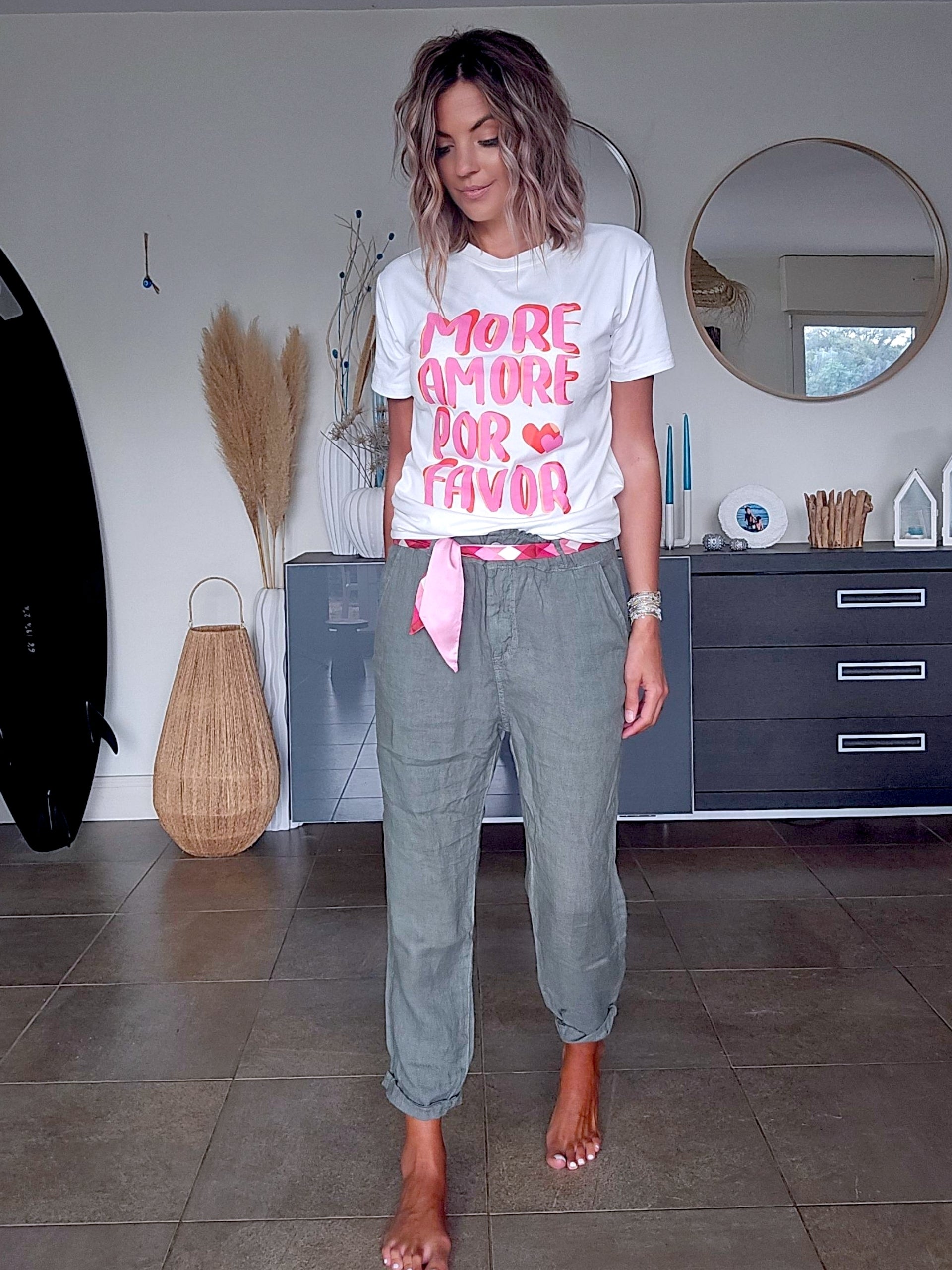 Tee-shirt blanc amore
