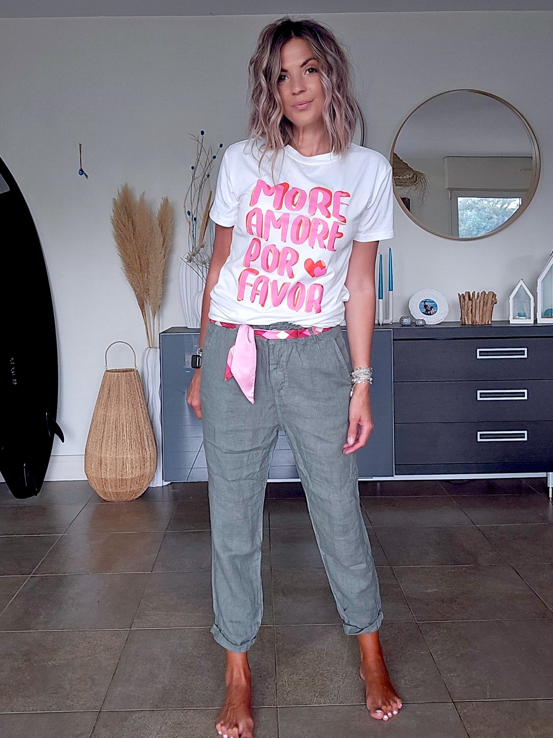 Tee-shirt blanc amore