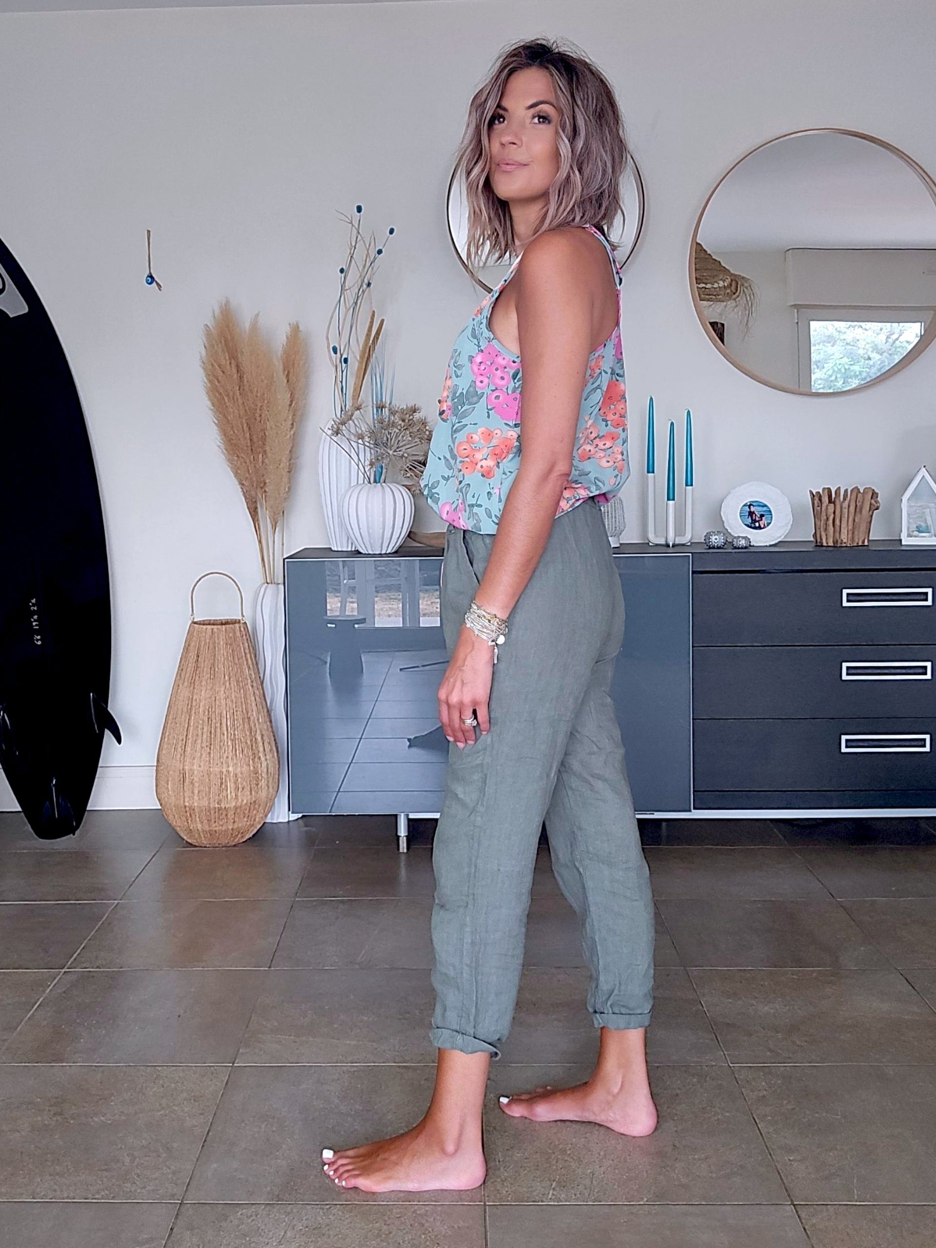 Pantalon kaki &amp; ceinture
