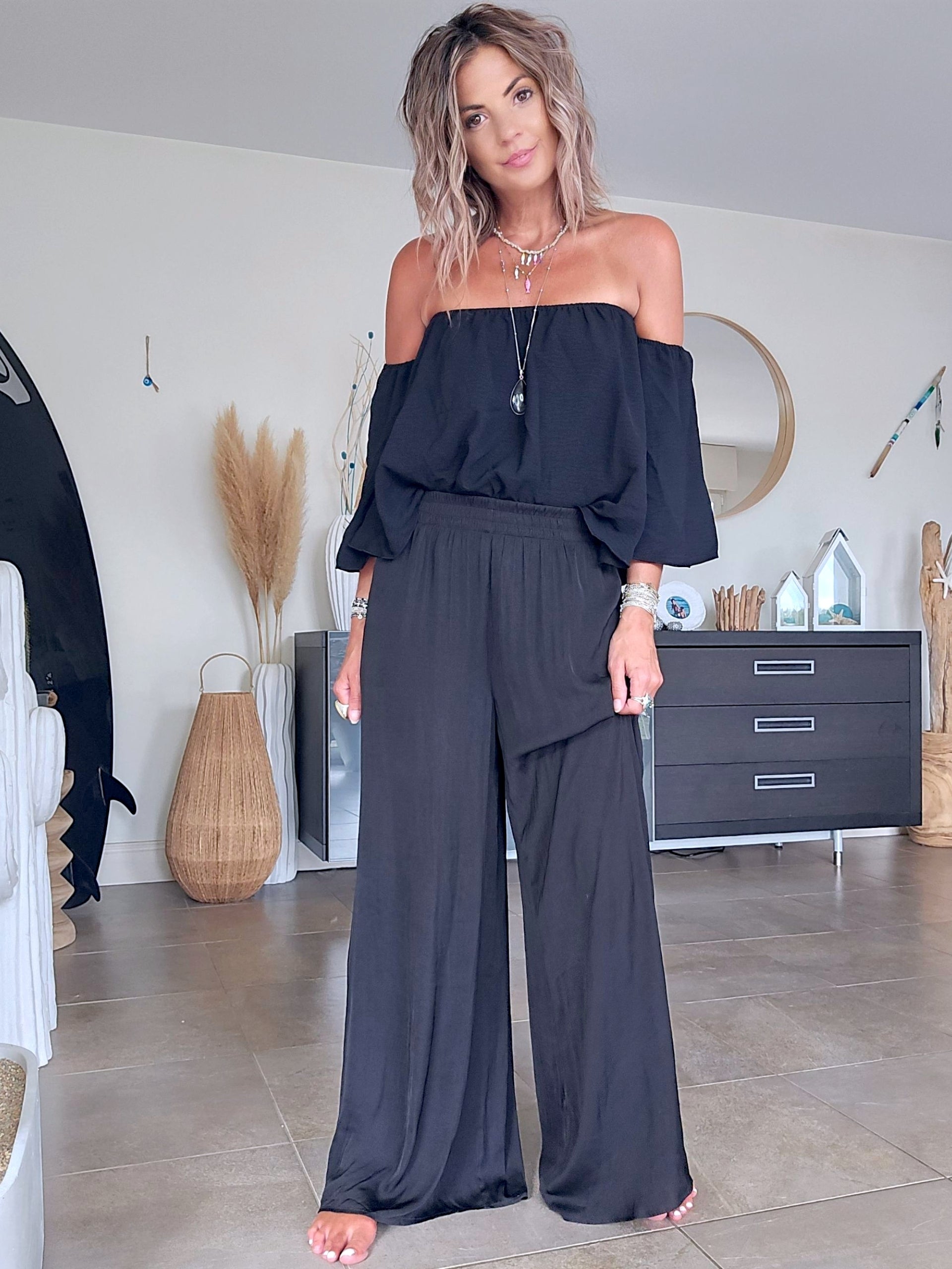 Blouse black épaules dénudées