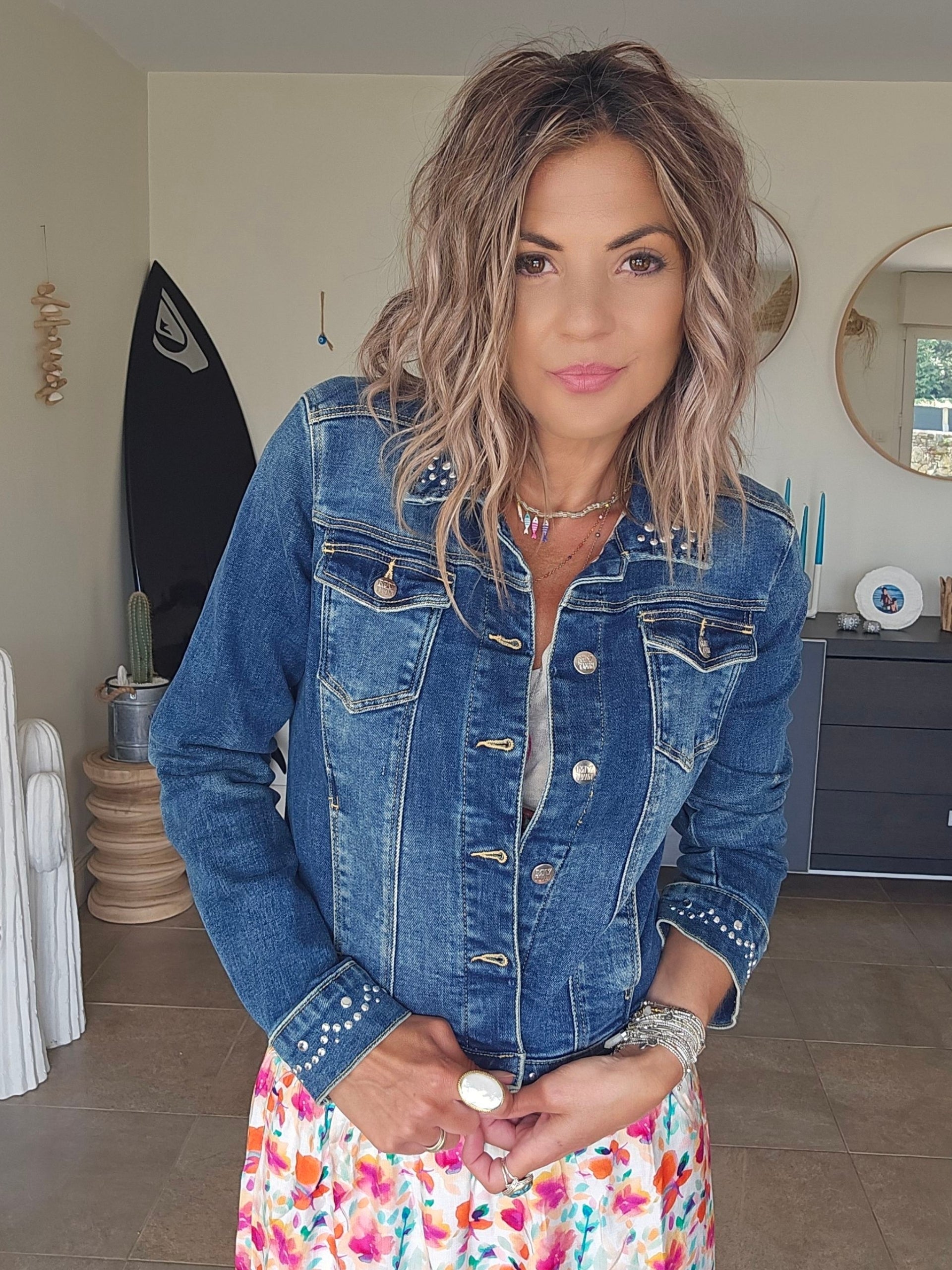 Veste en jean twin